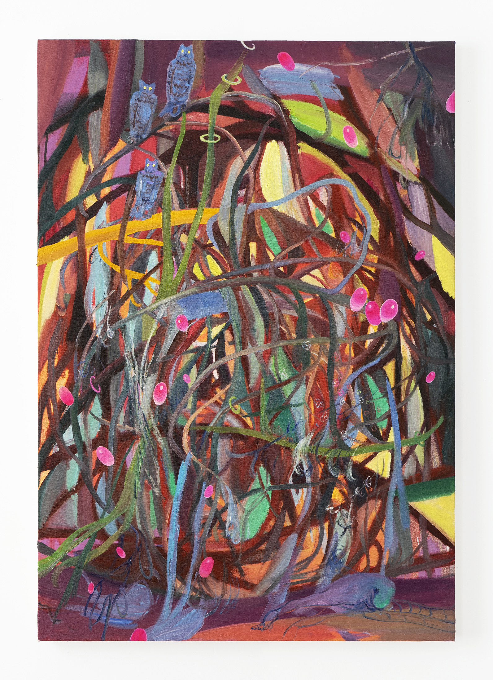 Trap, 2022, oil on canvas, 38 x 26 IN