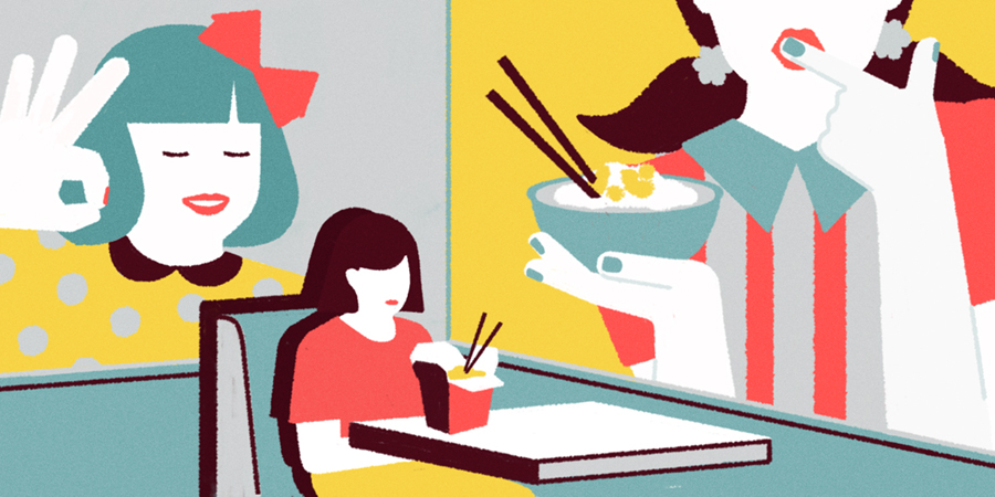 The Financial Times cute-washing Illustration María Hergueta