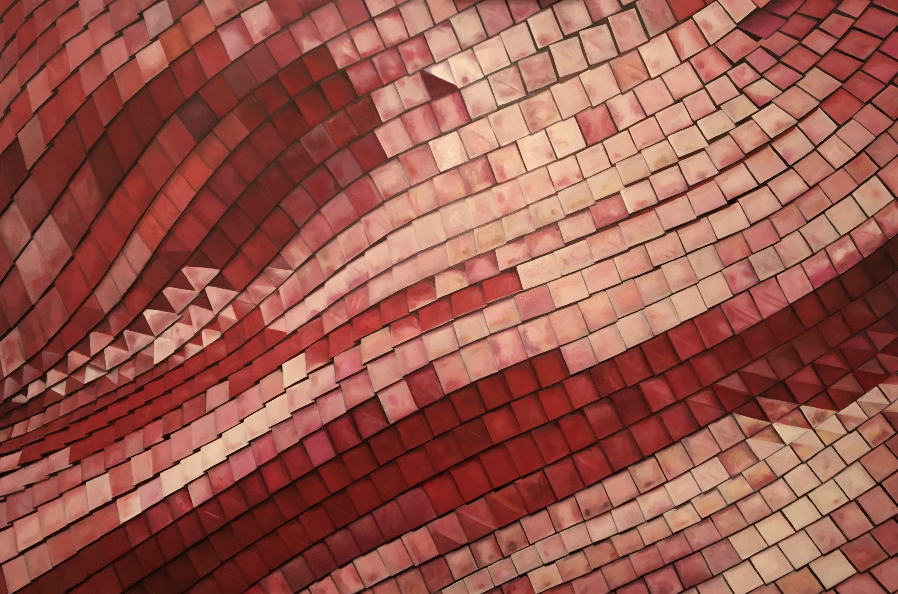 Red Roof, 2022, huile sur toile, 100 x 150 x cm.