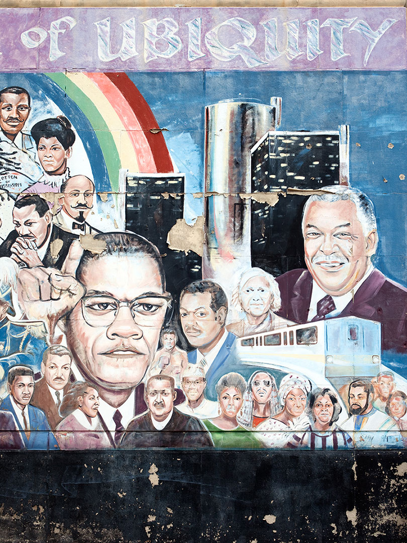 "African Almagamation of Ubiquity" mural (detail), 2011