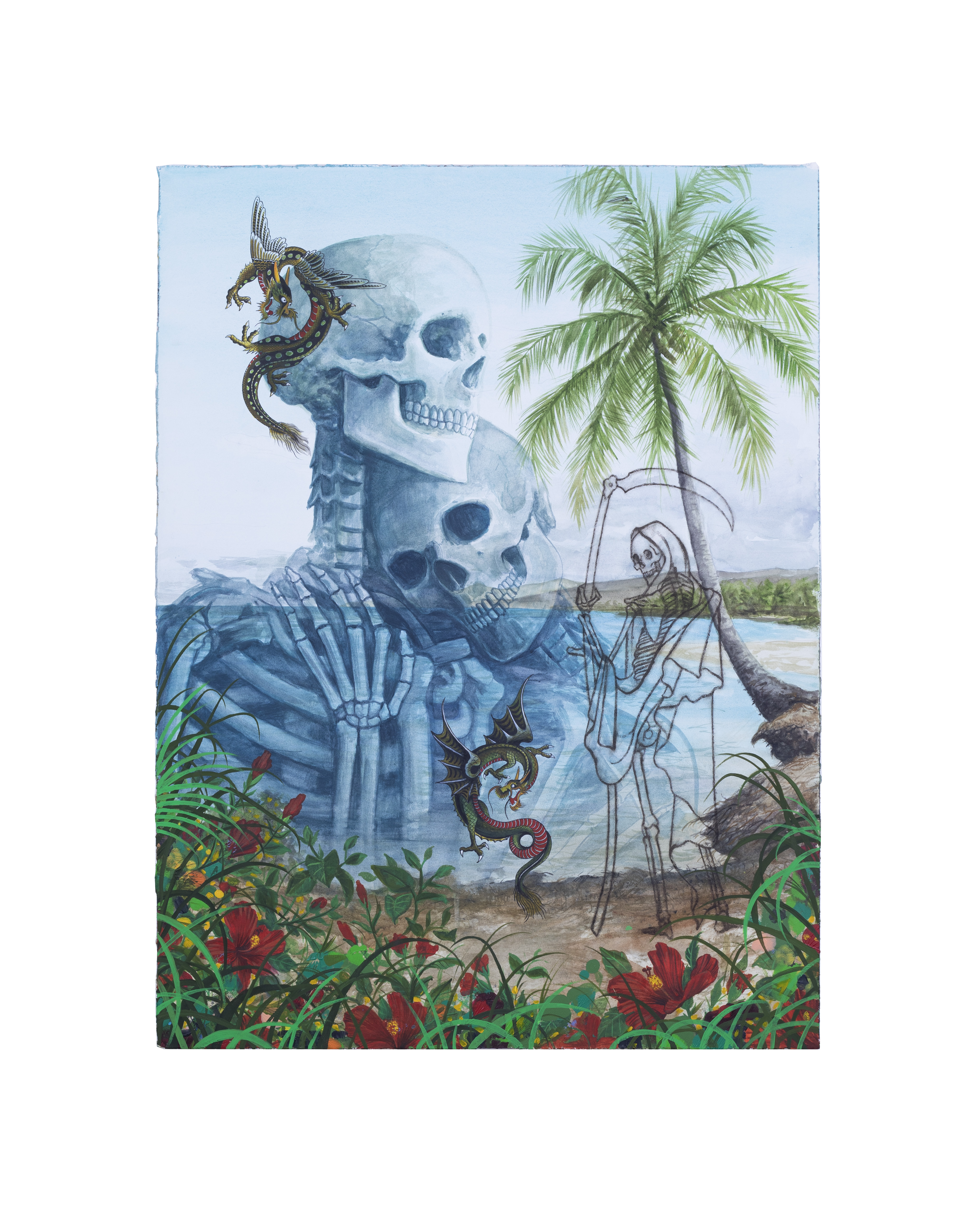 Now Look At What You’ve Done,&nbsp;2021  30 x 40 in (76.2 x 101.6 cm)🔴