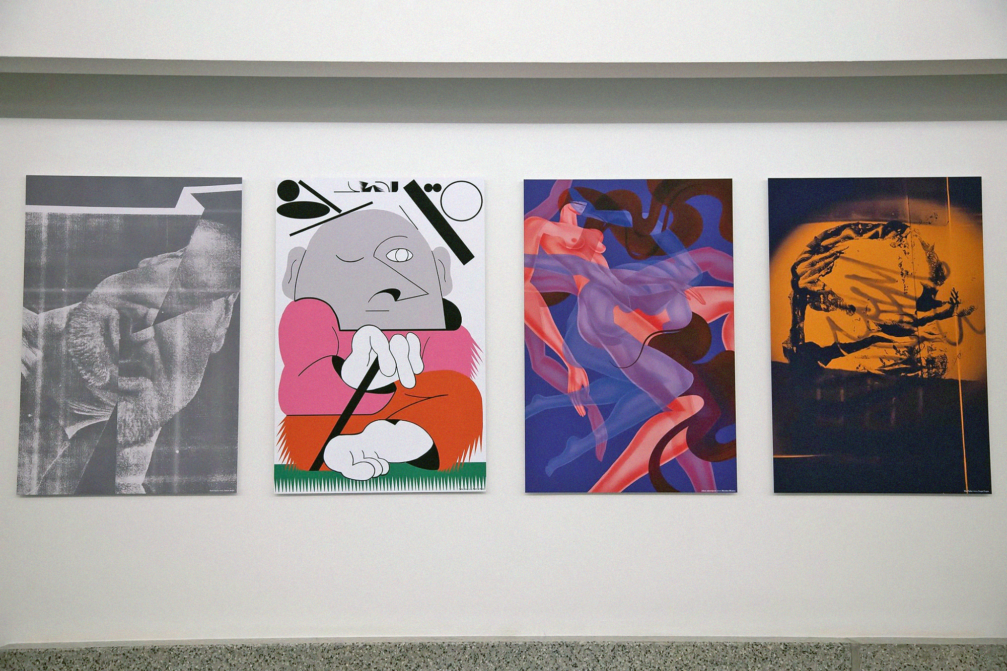 The poster was part of a group exhibition featuring 77 artists honoring 77 acts performing at the festival