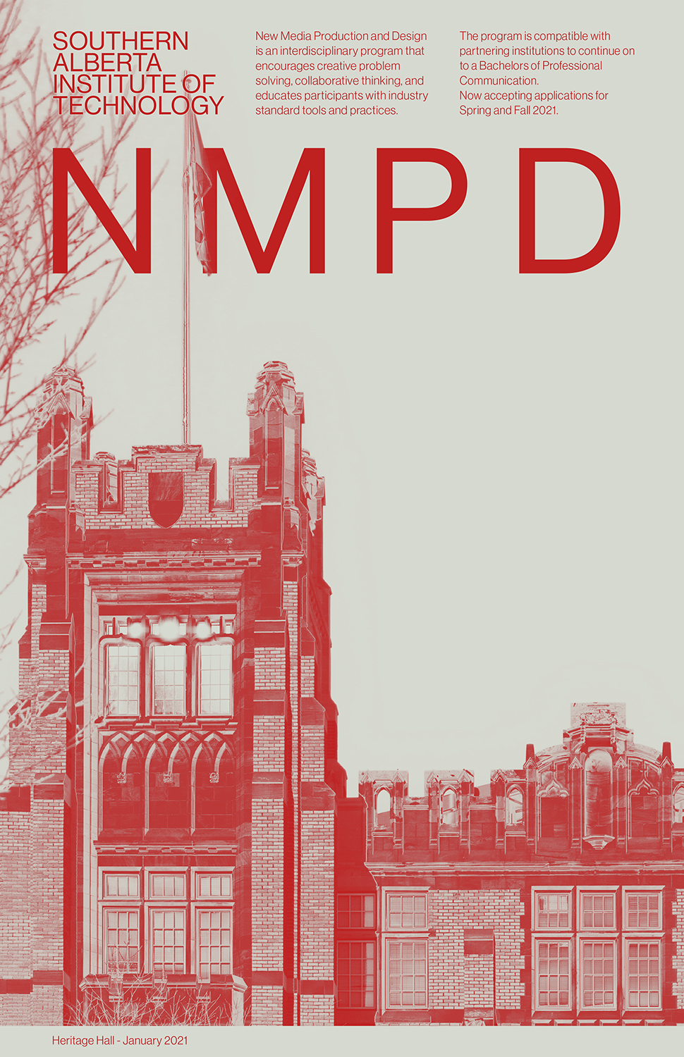 Program recruitment poster for NMPD 2021 intake
