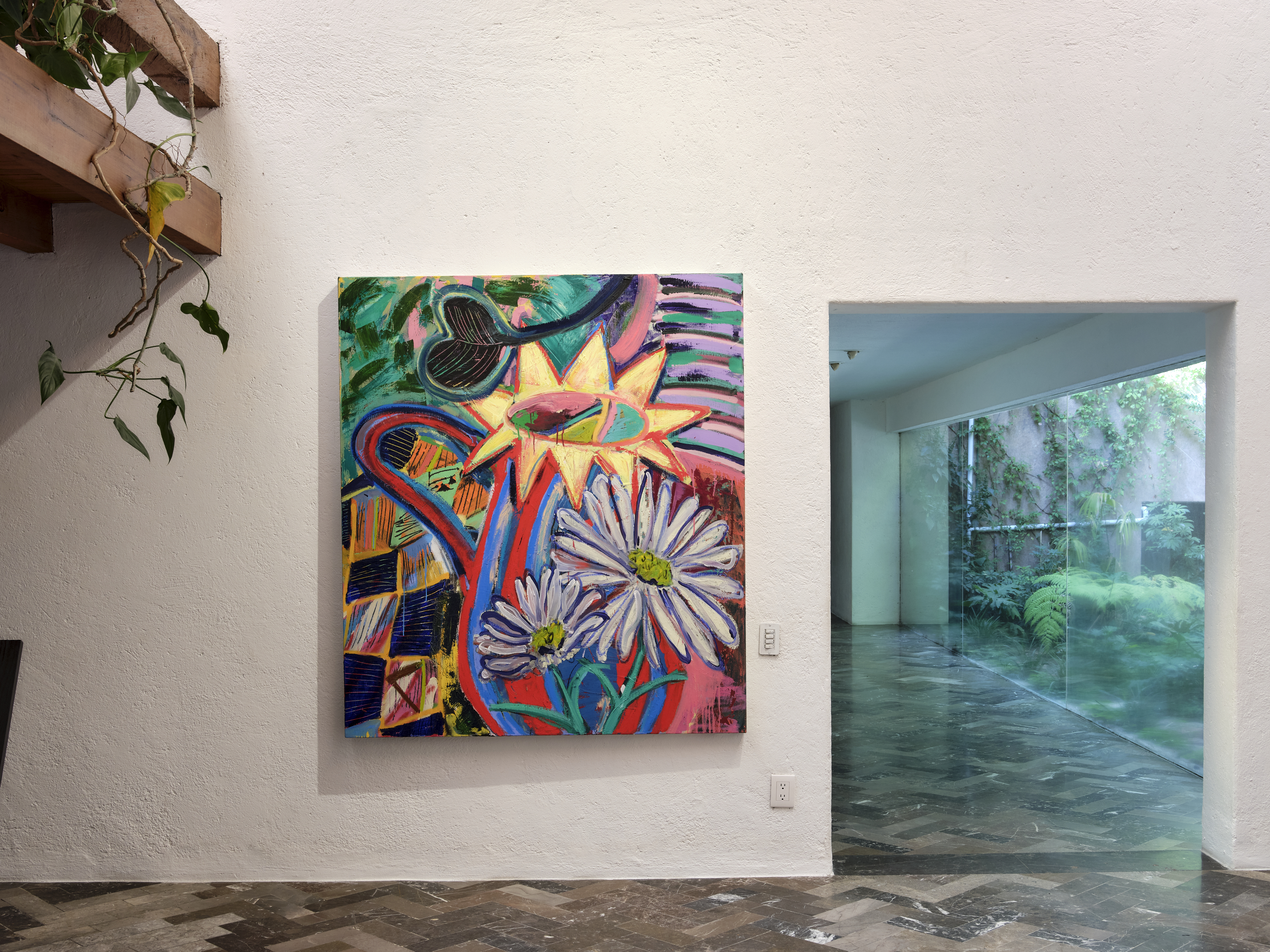 Installation view, Rose Electra Harris: Flores Silvestres, JO-HS CDMX 2023