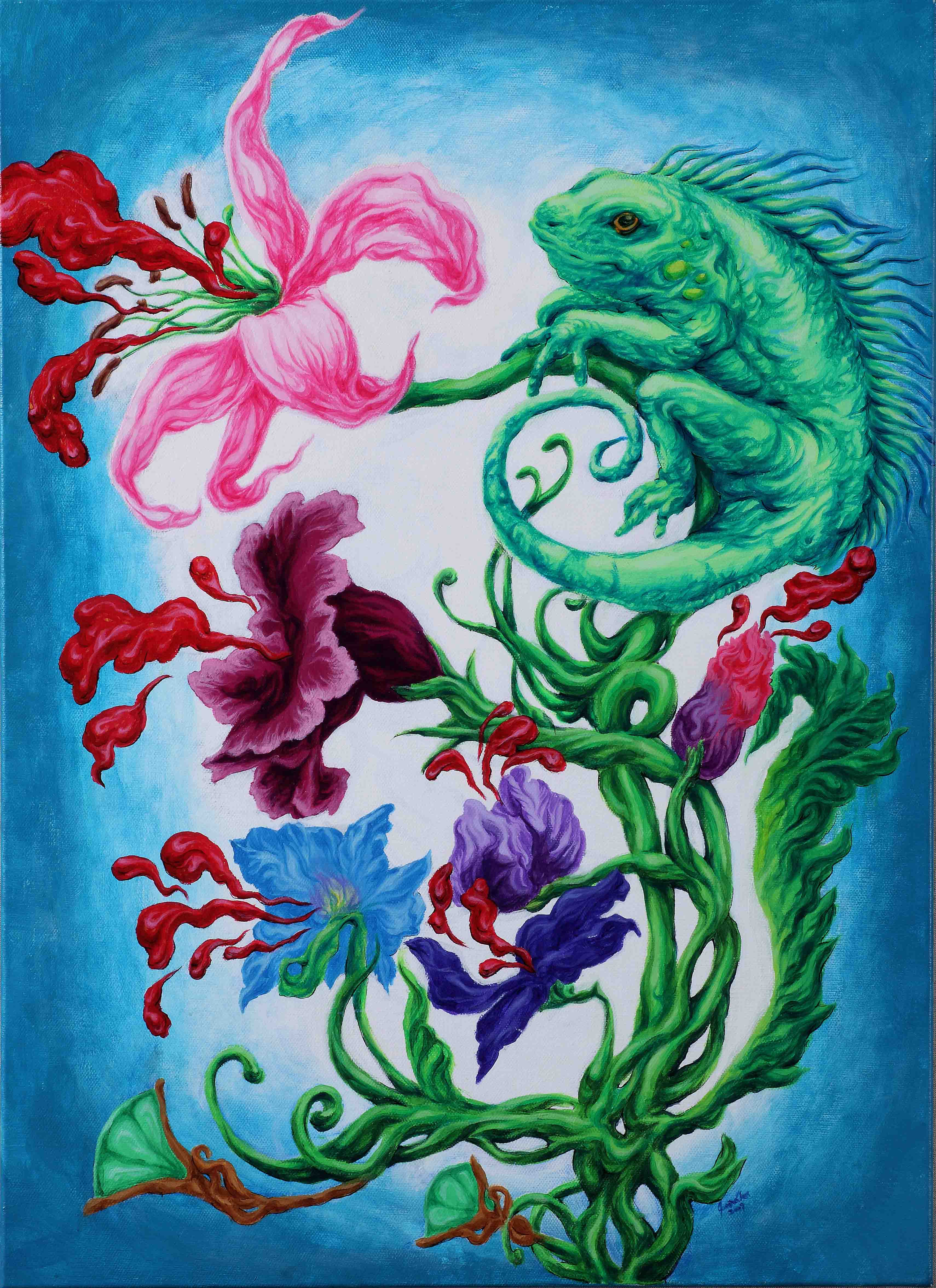  Excerpt from "Explosiva series". 2009. Acrylic on canvas.