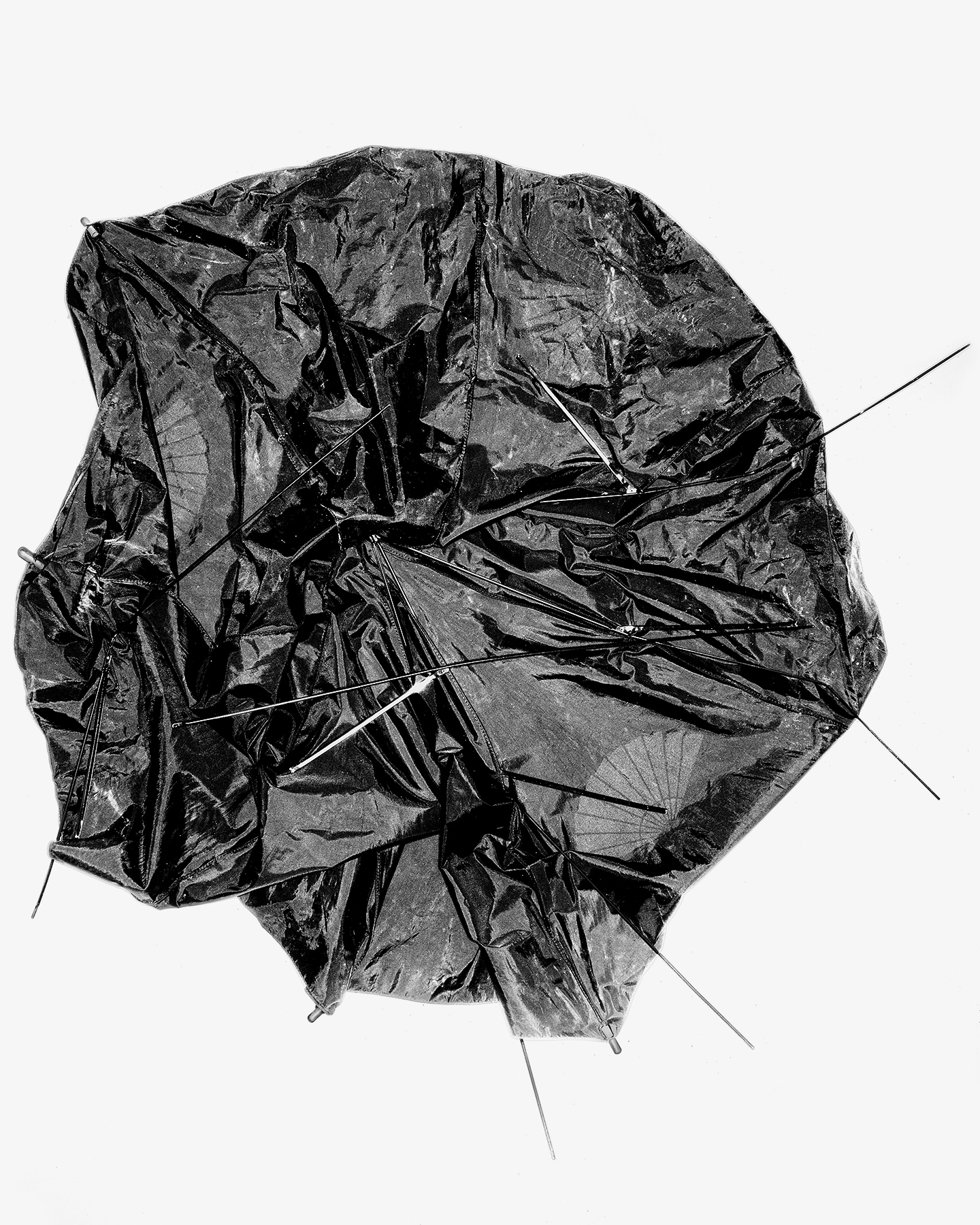 Broken Umbrellas, New York, 11"x14", Carbon Pigment Print, 2010