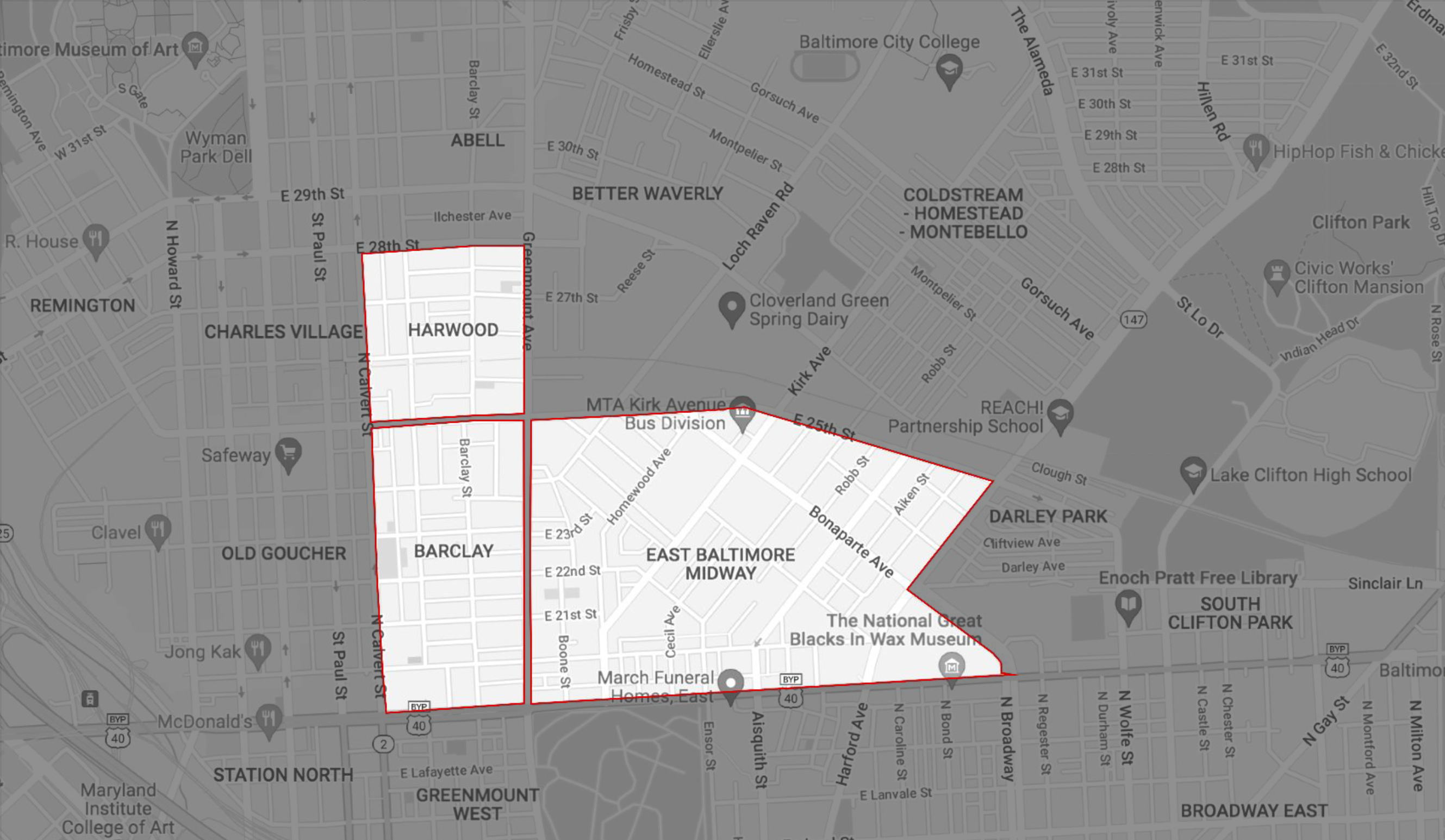 Areas operating in