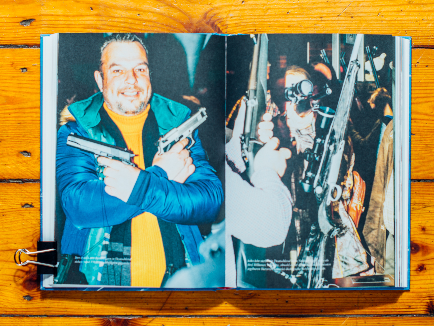 Correctiv Bookzine #4 "Ziele" / Bilder aus "Sons & Guns", Dezember 2016