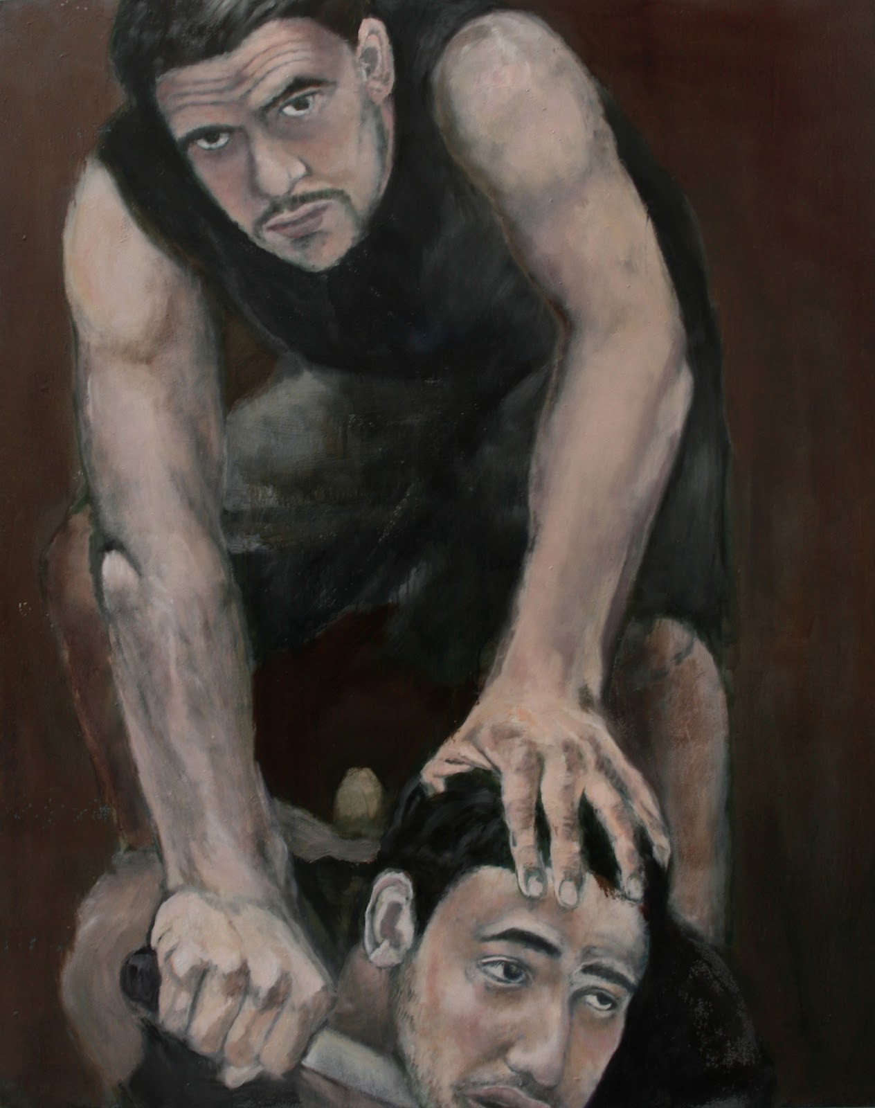 Cain and Abel #2, oil on canvas, 130 x 162 cm, 2011