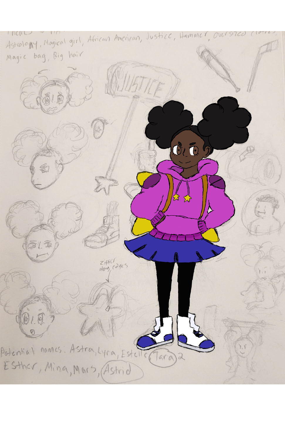 Tara Character SheetDigital Illustration, 2022