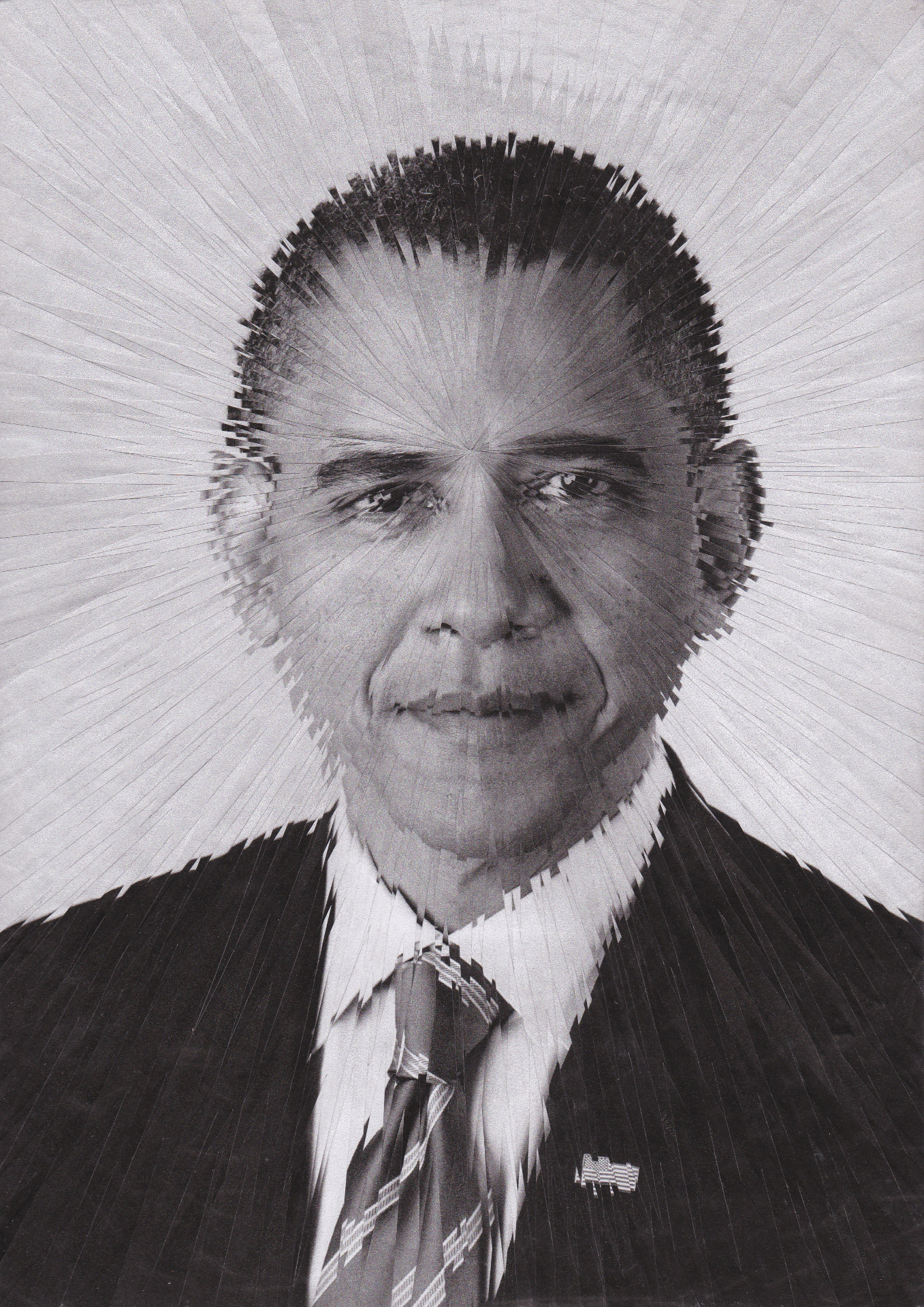 Exploding Obama, 2013, 8.2 x 11.6 inches