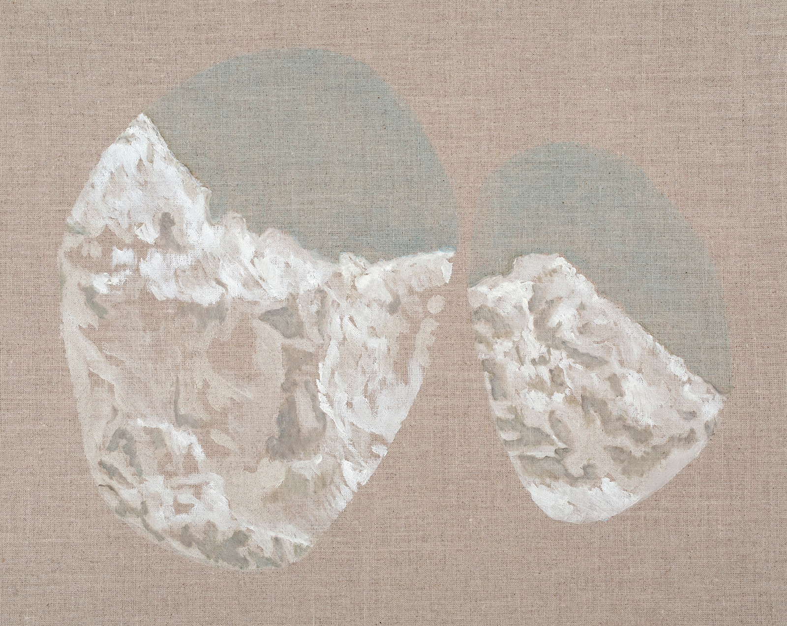 Robyn Penn, "Our Present Swarms with Traces of Our Past I", 2019, Oil on natural linen board, 40.5 x 51cm