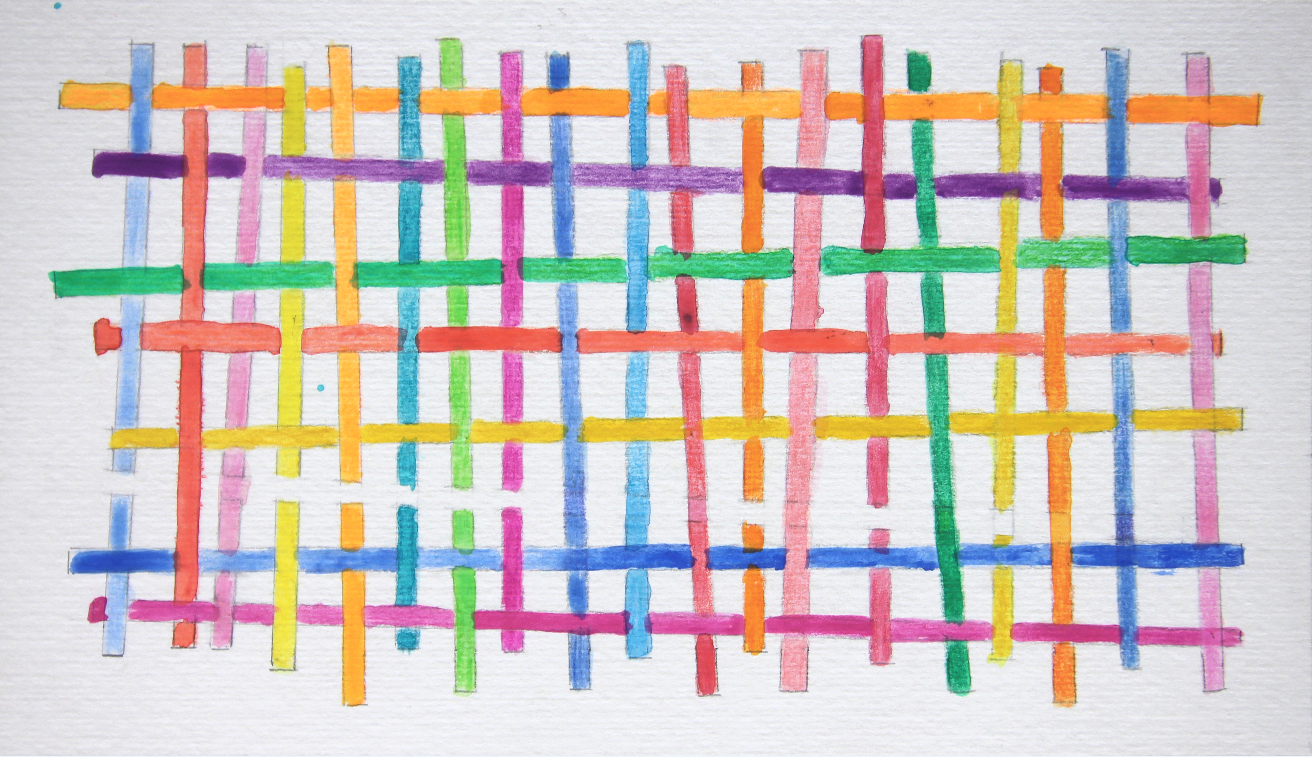 Sin título, 1999. Acuarela y lápiz sobre papel, 14 x 25 cm.