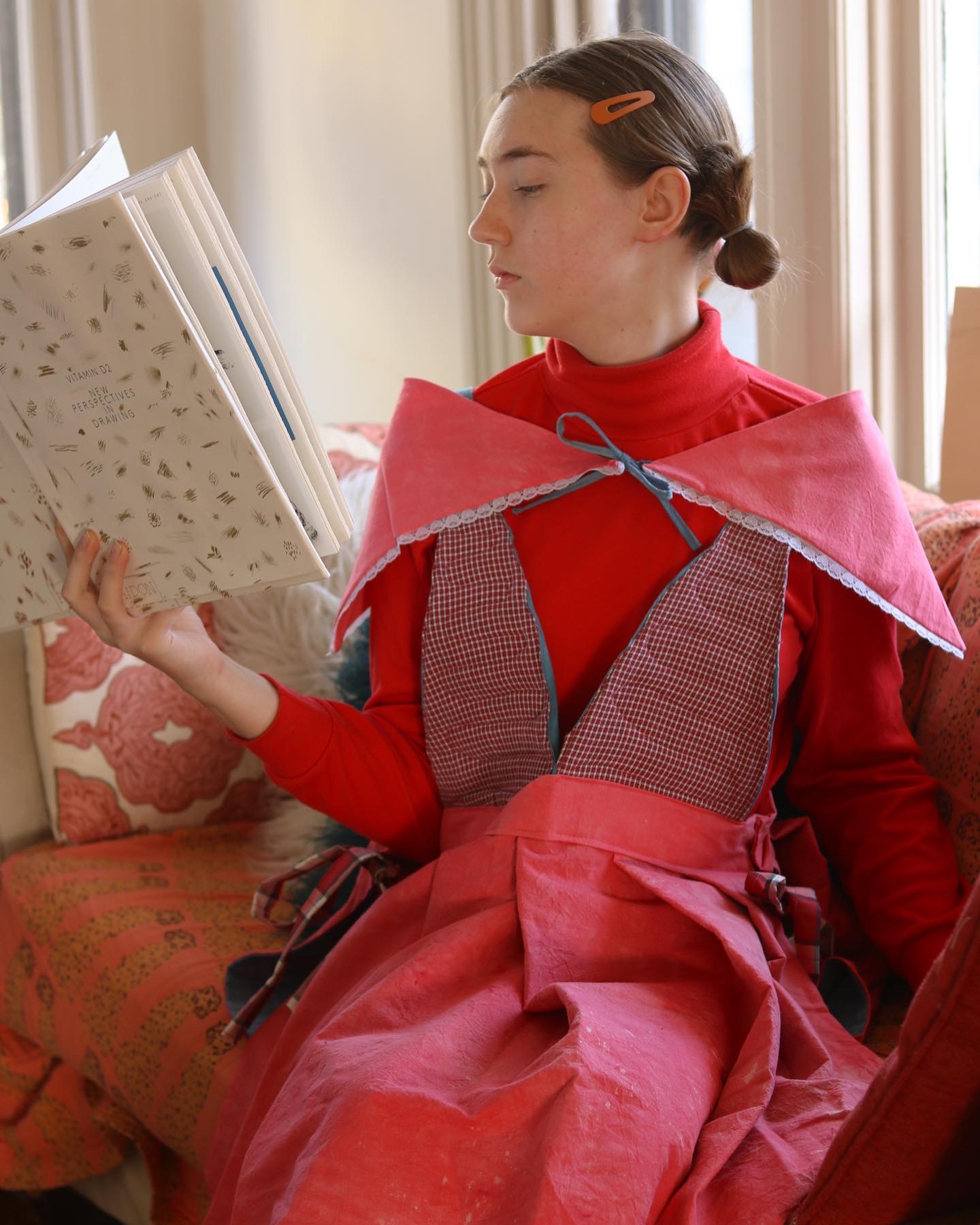 Untitled Domestic Garment Collection, dyed muslin, found fabrics, 2021