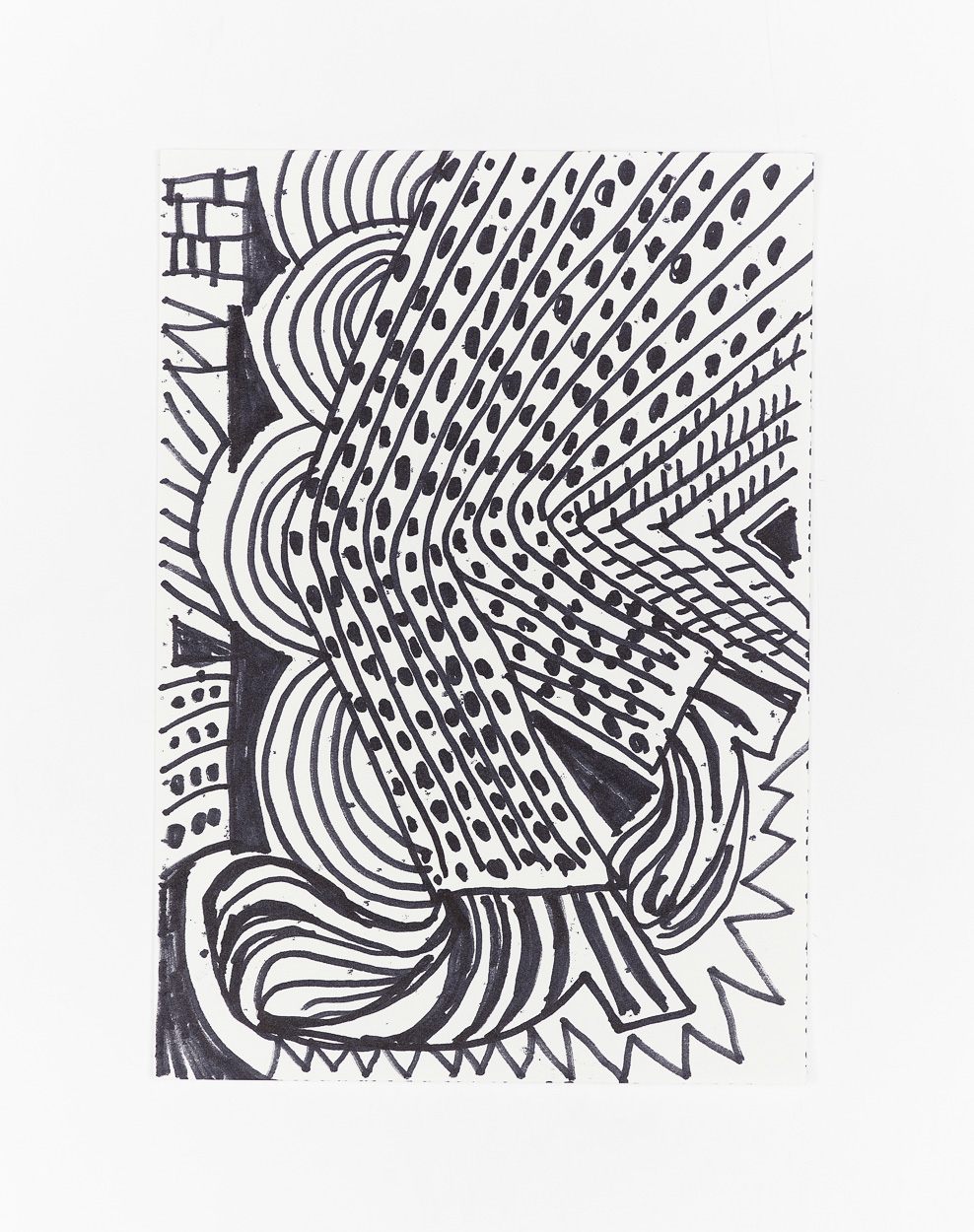 Untitled, 2020. marker on paper. 26cm x 18cm