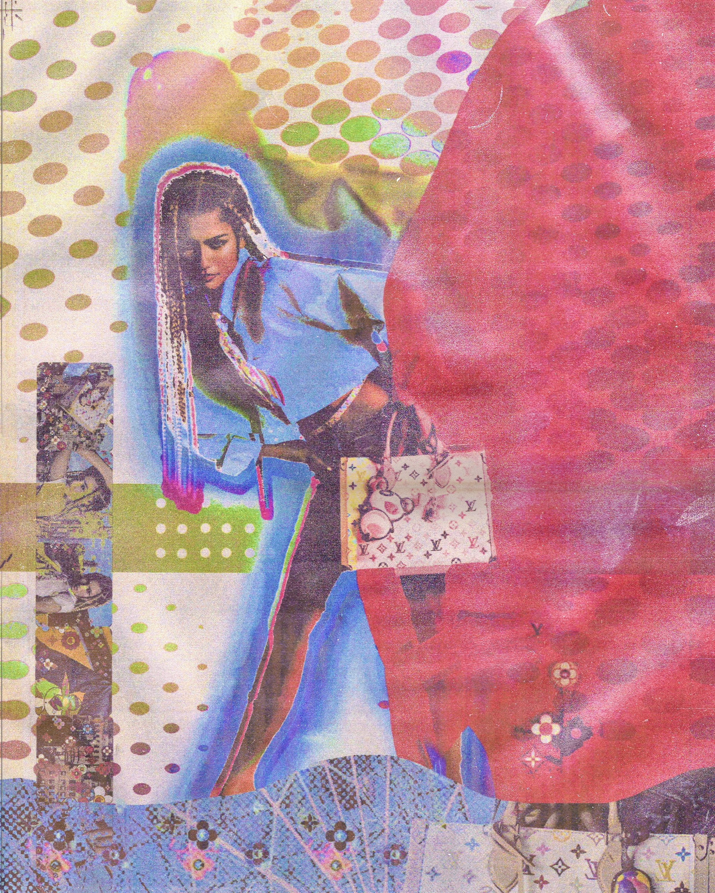 zendaya for louis vuitton ss25 (concept poster)