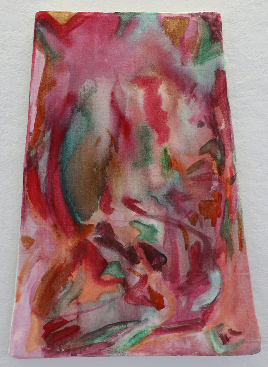 SeascapeAcrylic and Watercolor on Canvas with Cardboard Frame 15x20"