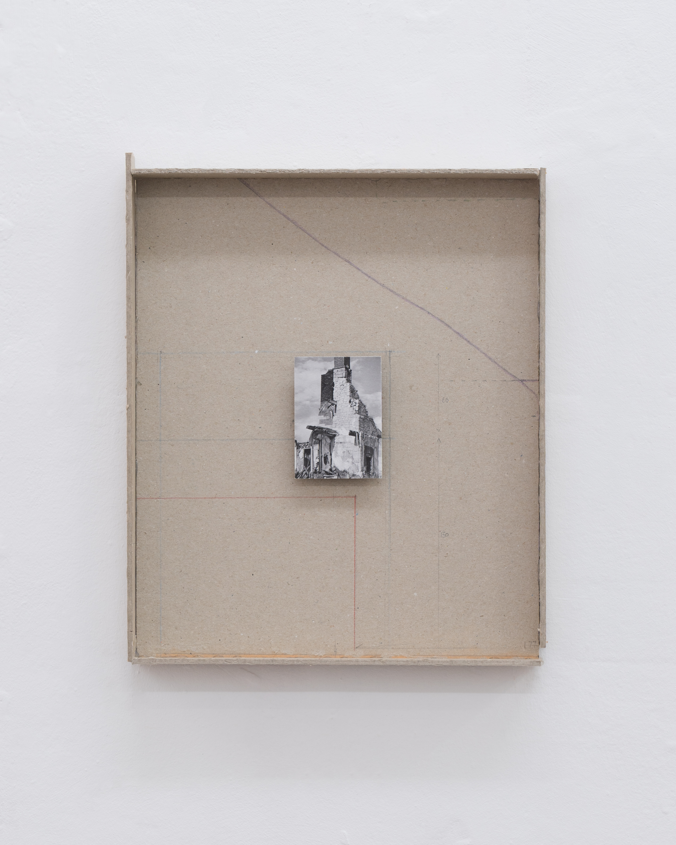 card, glue, pencil, chalk, Giclée print