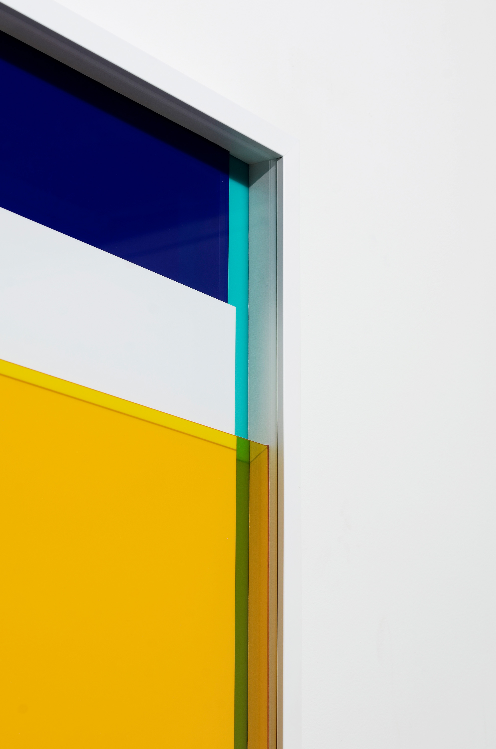-22.029862, 113.917313 (overlook) (detail), 2017, Acrylic sheeting on Alubond in custom frames, 87cm x 62cm