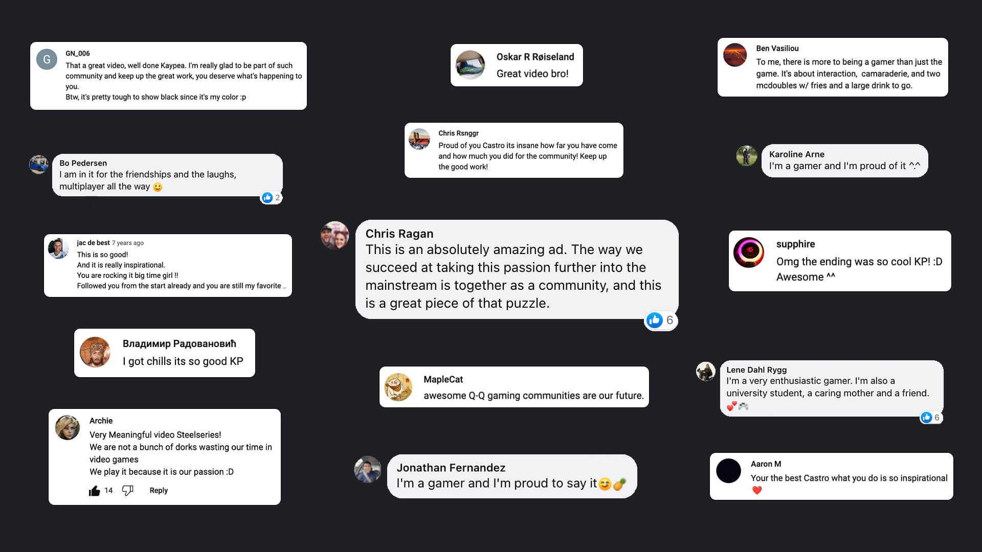 Community response to our influencer content series.