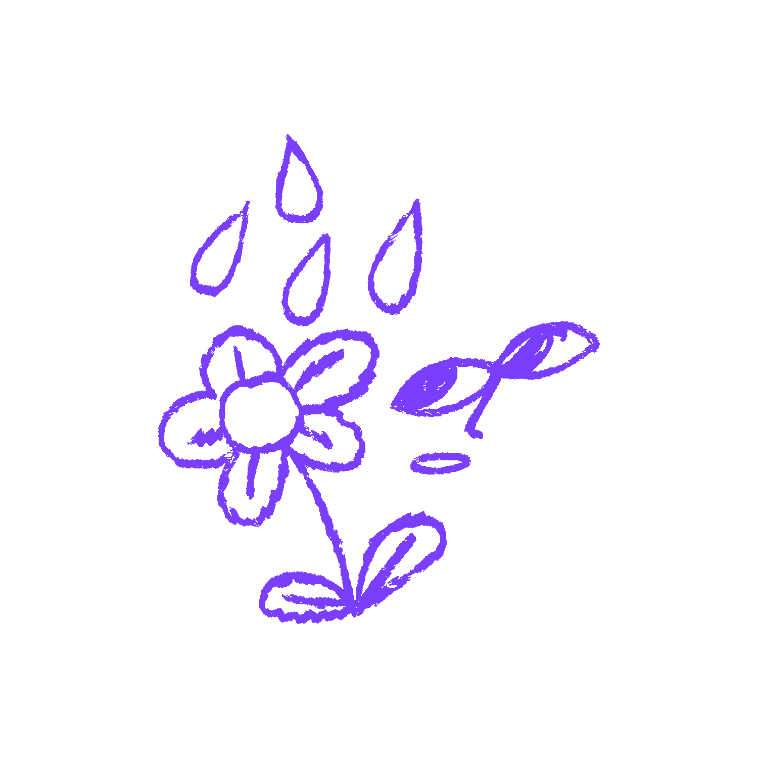 Spot illustrations for a student-facing presentation