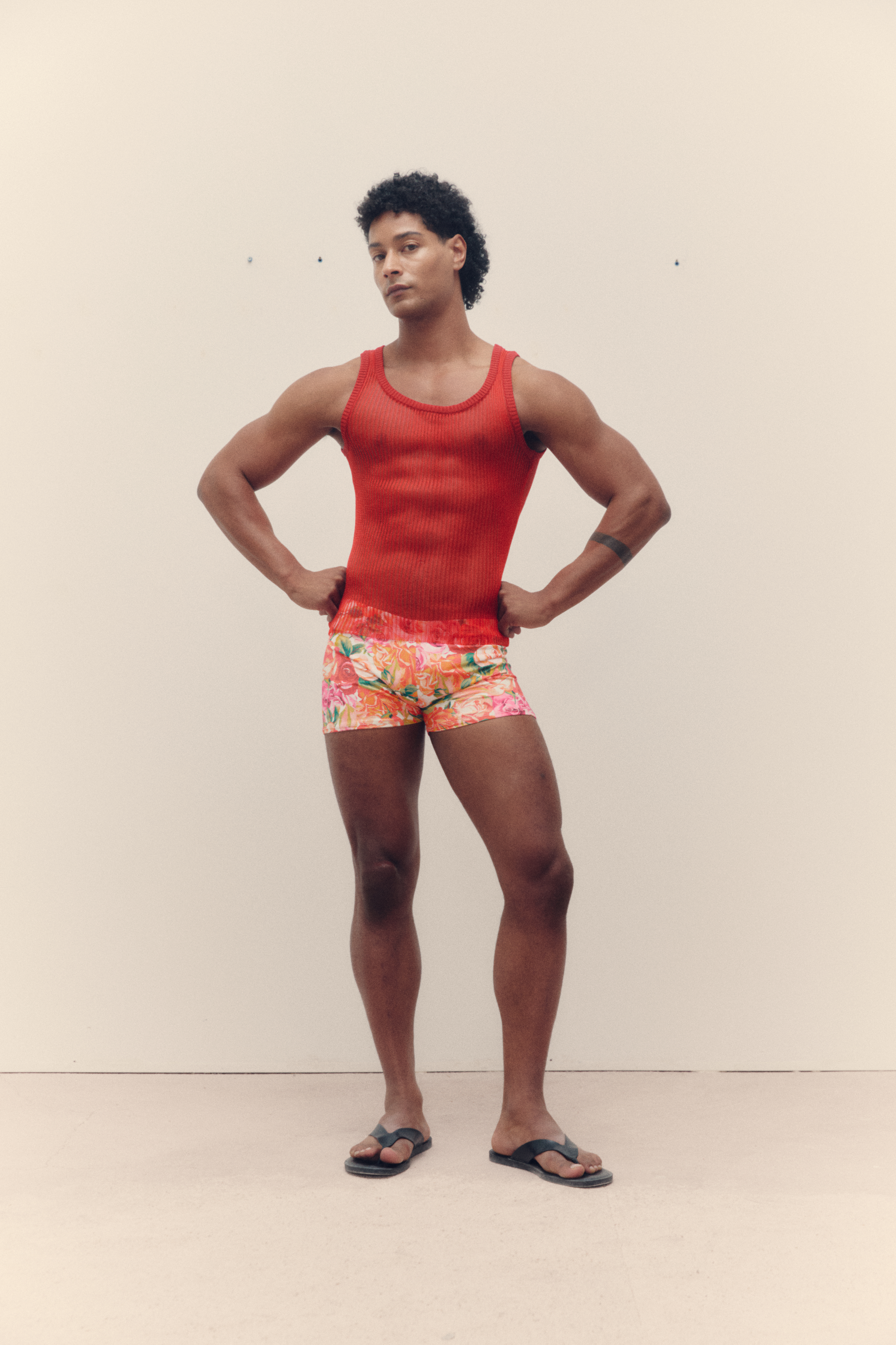 Kristal Red Knit Tank Top