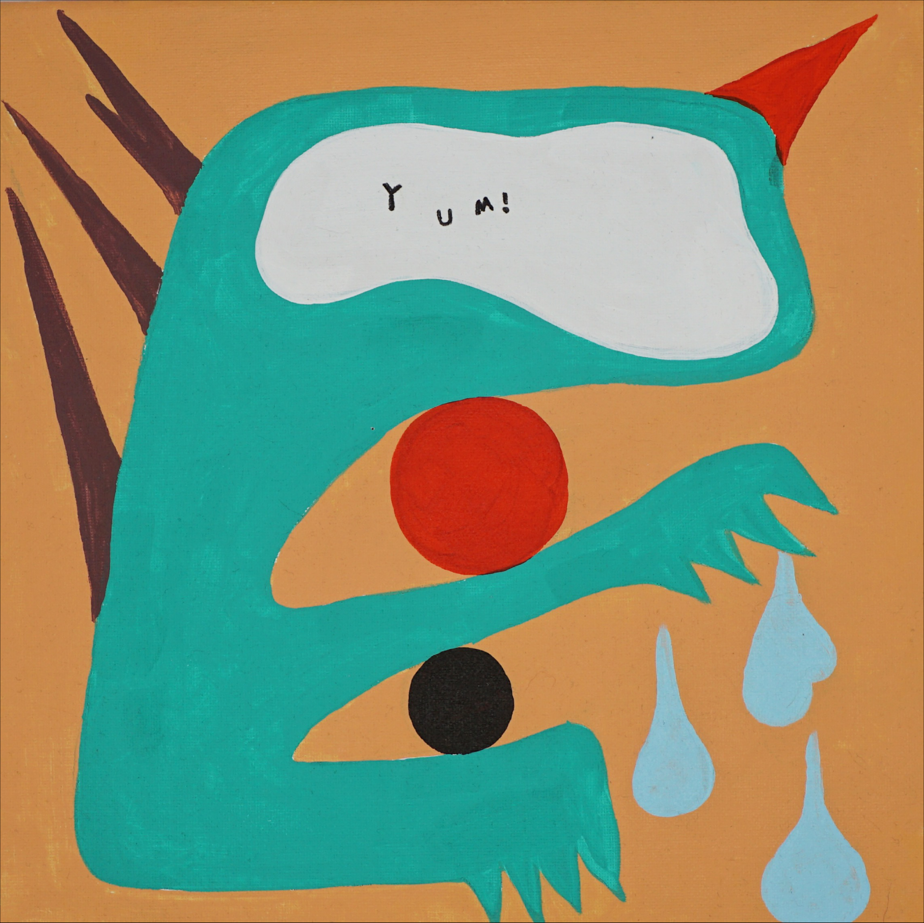 YUM！ 30*30 cm Acrylic on Canvas Mar. 2022