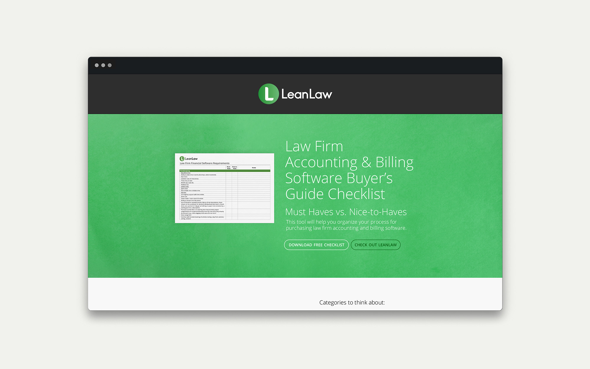 Landing Page Design