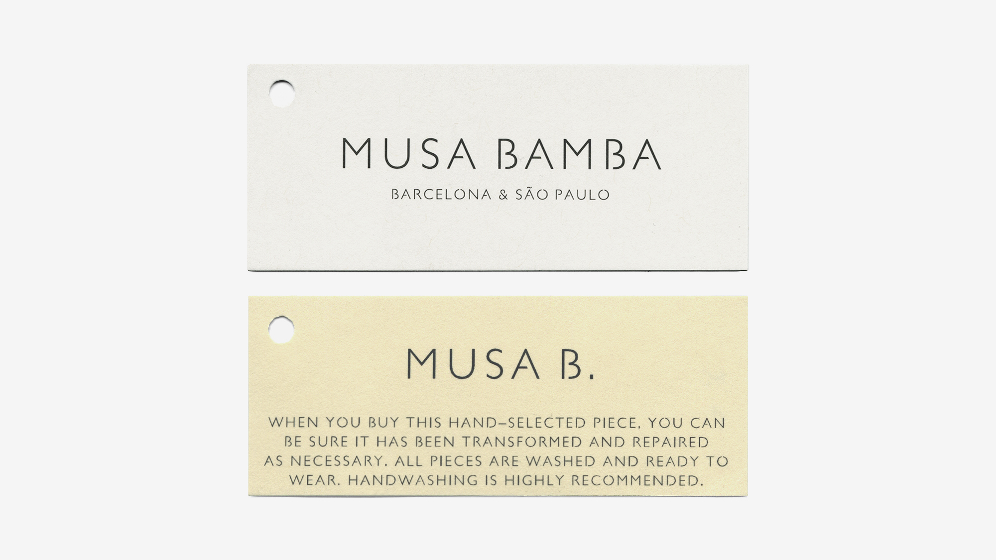 Besides the main brand, there is another one in which the collections are made up of carefully selected and transformed vintage clothing pieces: Musa B.