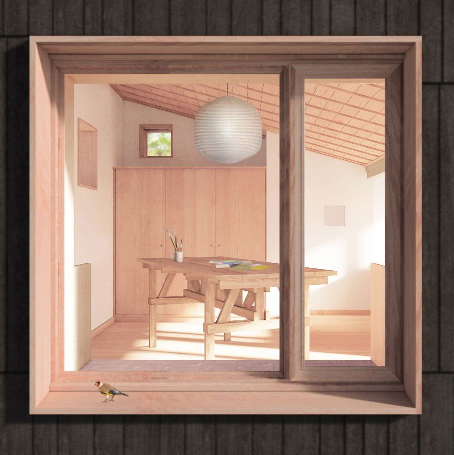 Hempcrete Artists Studio in Belvedere