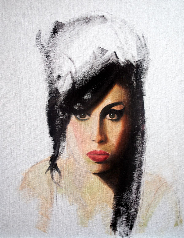 Amy Winehouse, oil on canvas