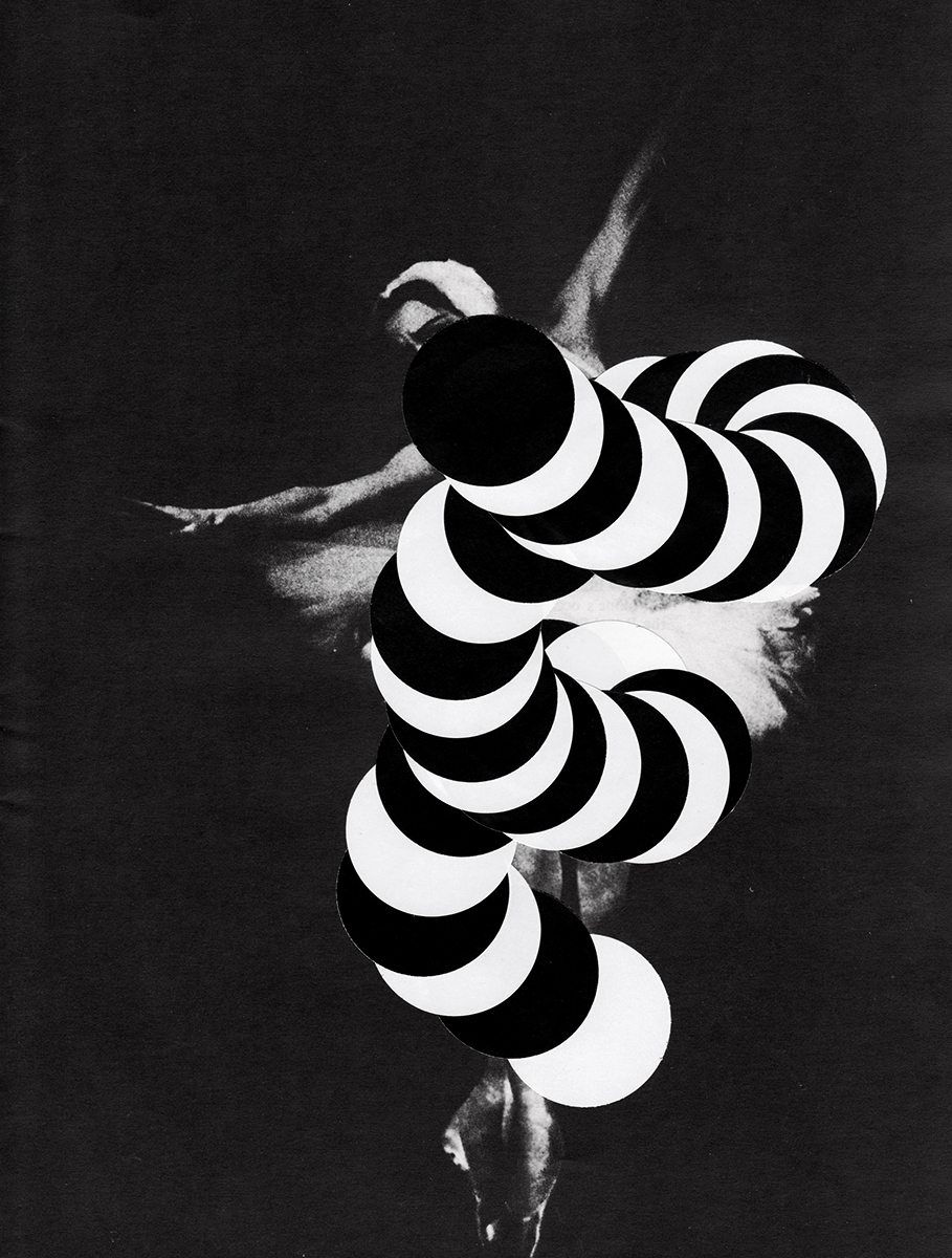 The Dance #4, collage on paper, 8.5 x 11 in, 2014