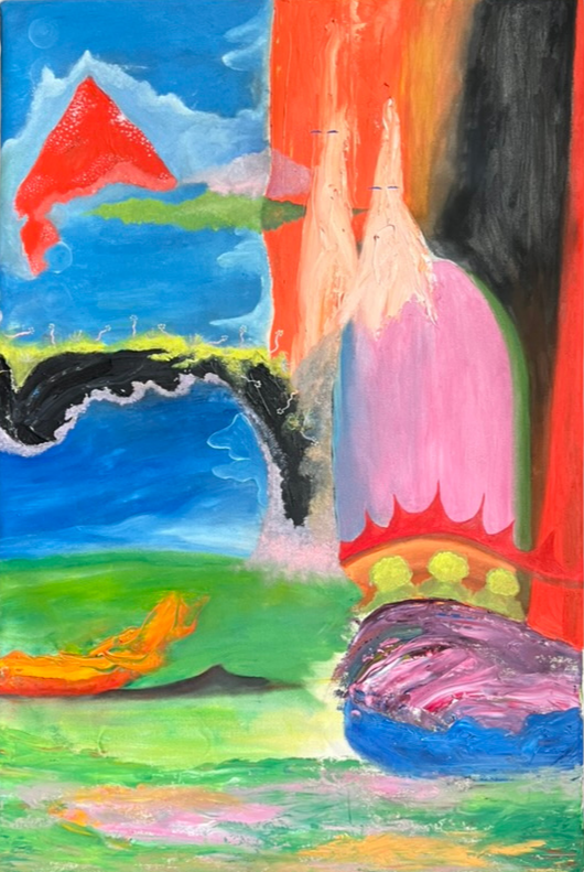 Arcadia (here with you), 2022, acrylic on canvas