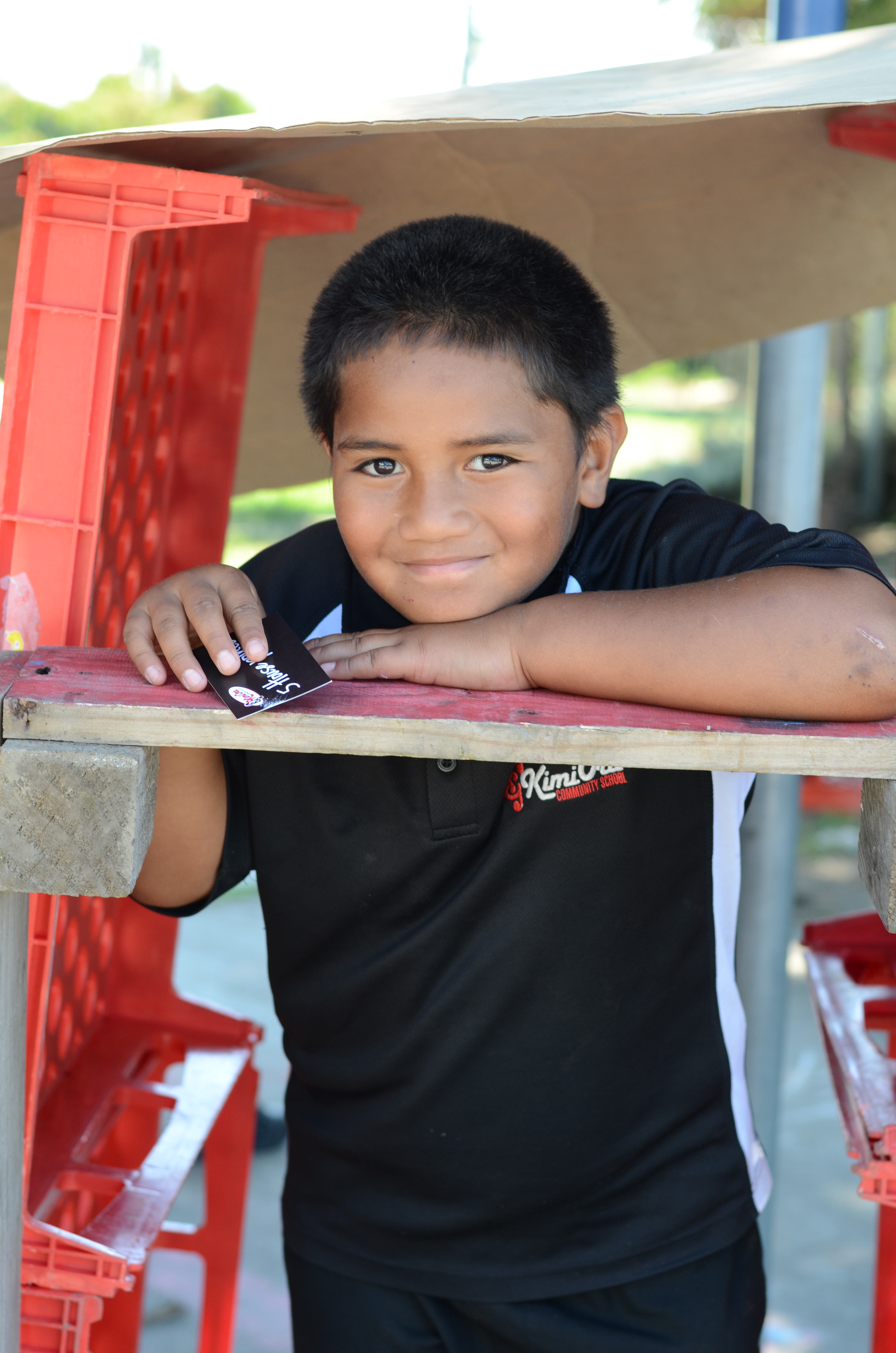 Joseph in his hut,2017. Photographer: Roger Hohepa (Year 1) 