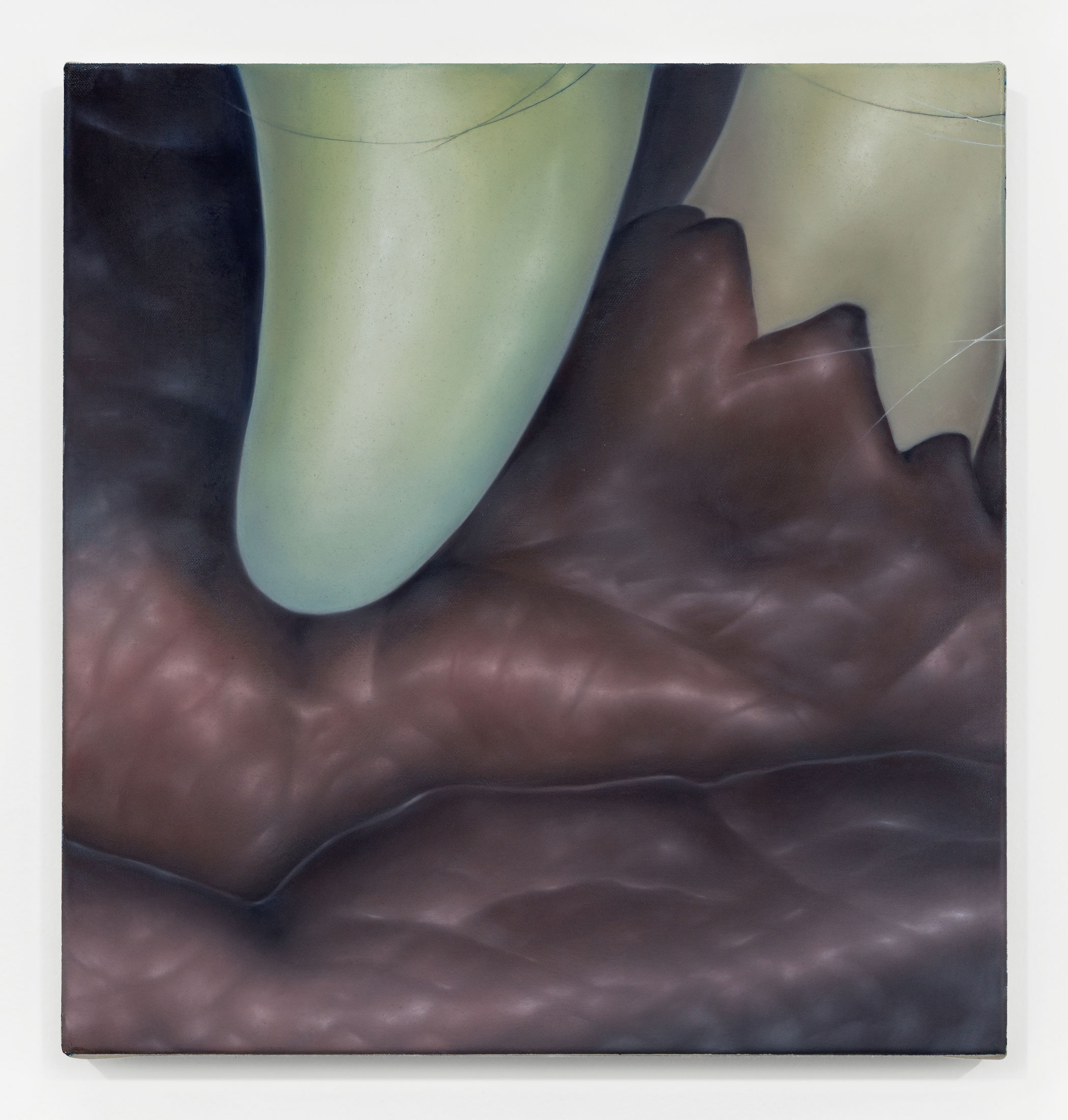 Moonstone (2024), oil on canvas, 16x17"