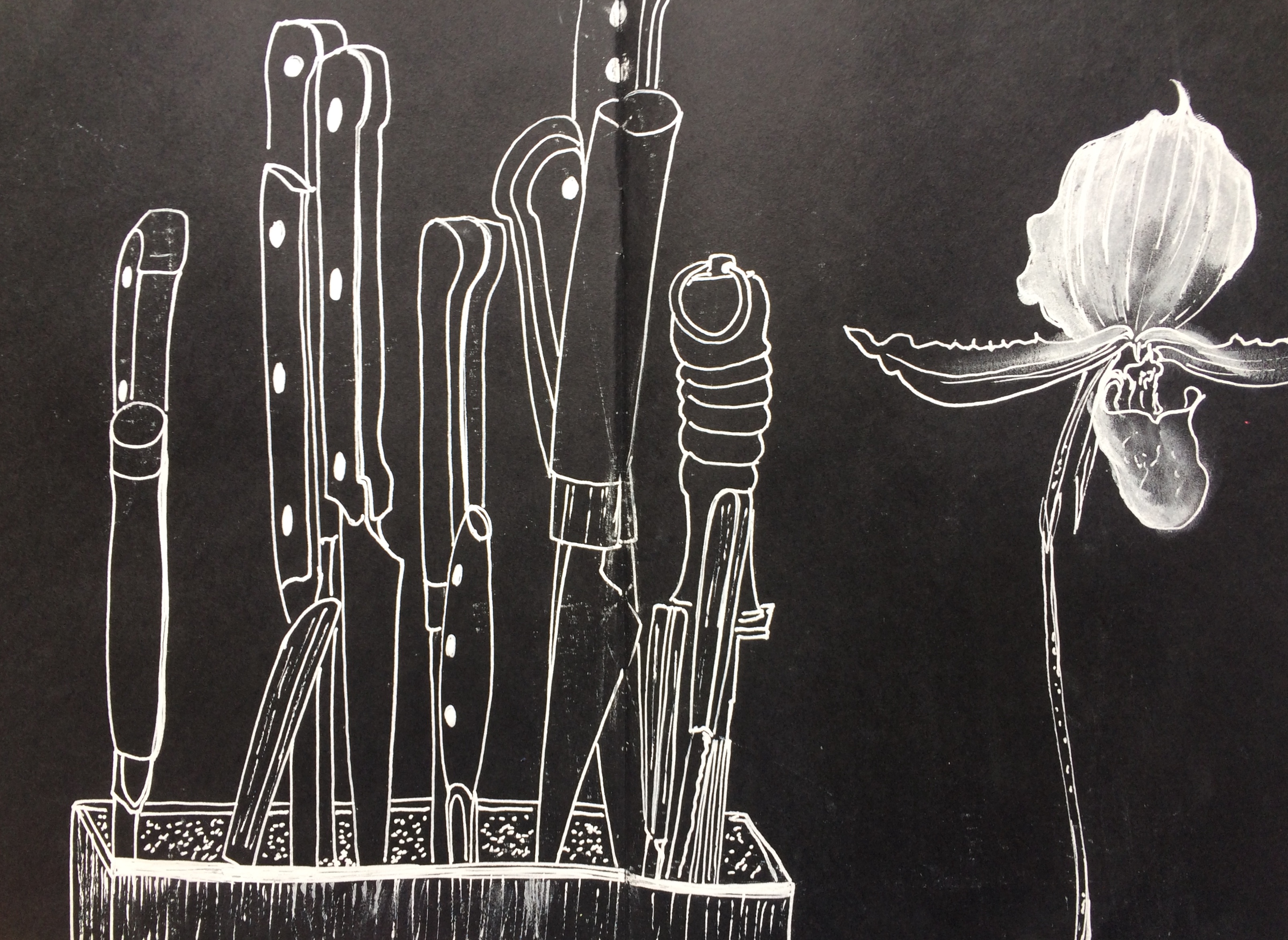 Deconstruction and adaptation - Pen on paper - 21x30 cm