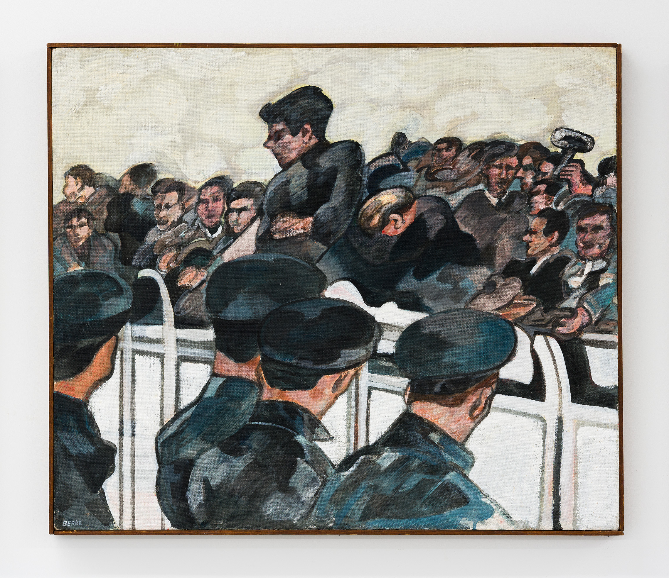 Allen Berke, Untitled (Trials), 1980s, Oil on canvas, 24 x 28 in. 61 x 71.1 cm.