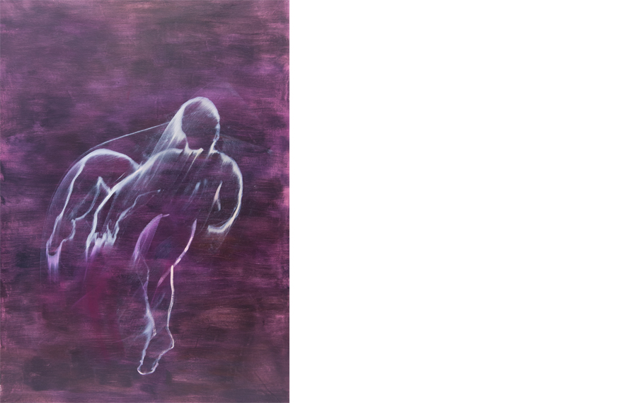 Forms of the open ended, 2020. Oil on canvas, 76 4/5 × 55 1/10 inches.