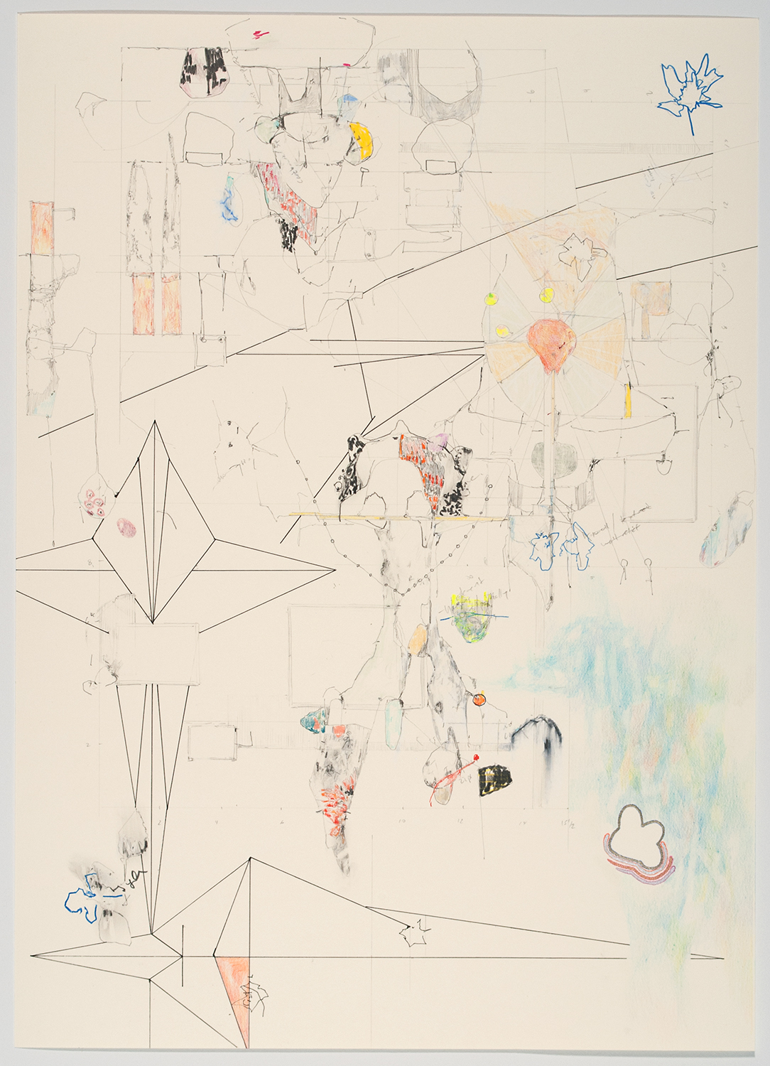 bell fader  Ink, graphite and colored pencil on paper. 2016 - 17 x 12