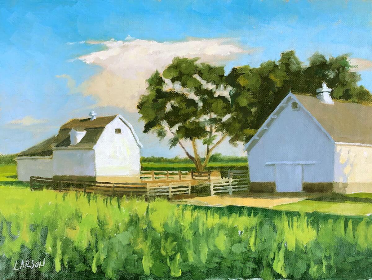 Two Barn Corral — Eric Larson Art