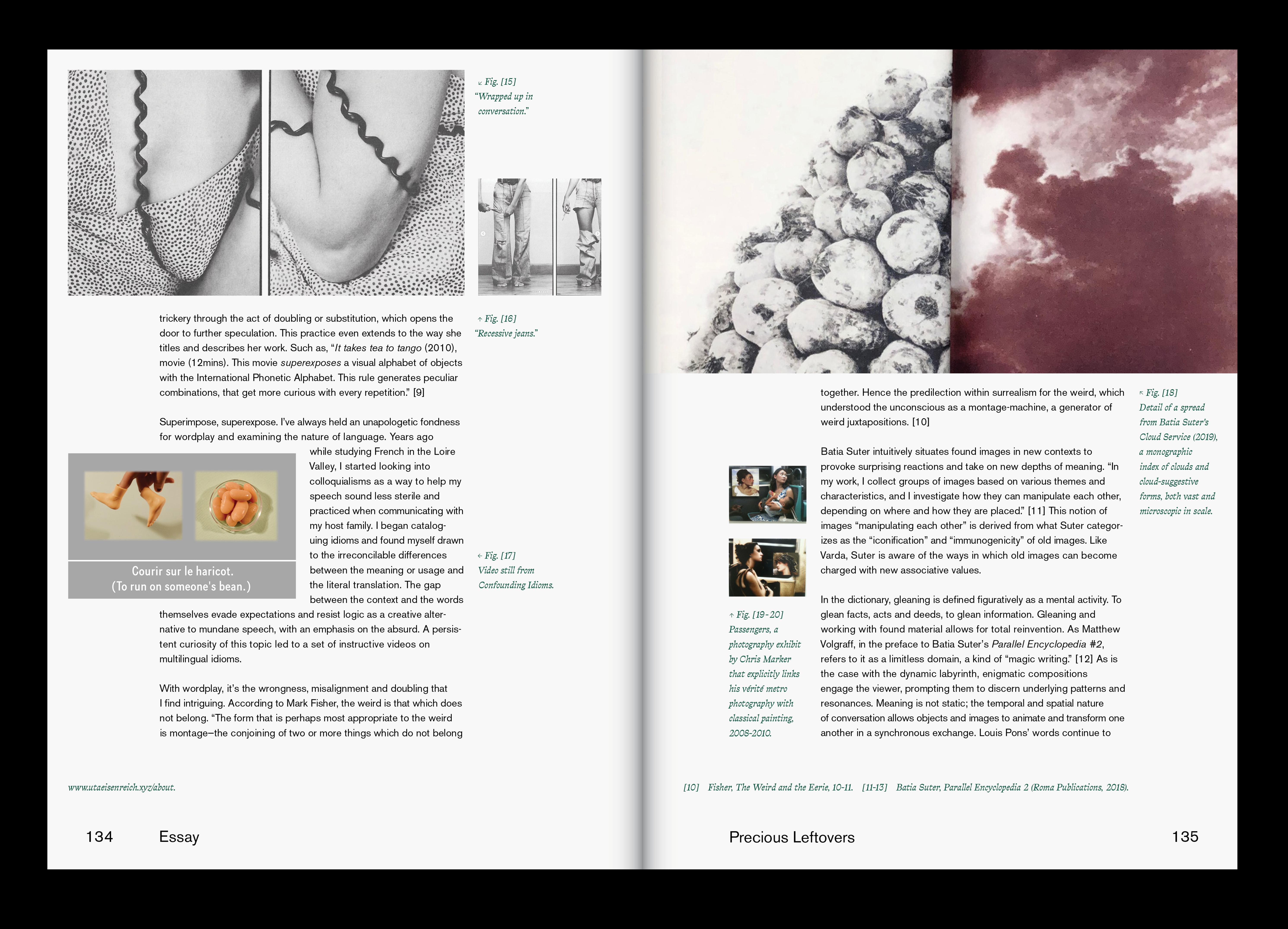 Essay spread (Temporal Collisions, 2020). 