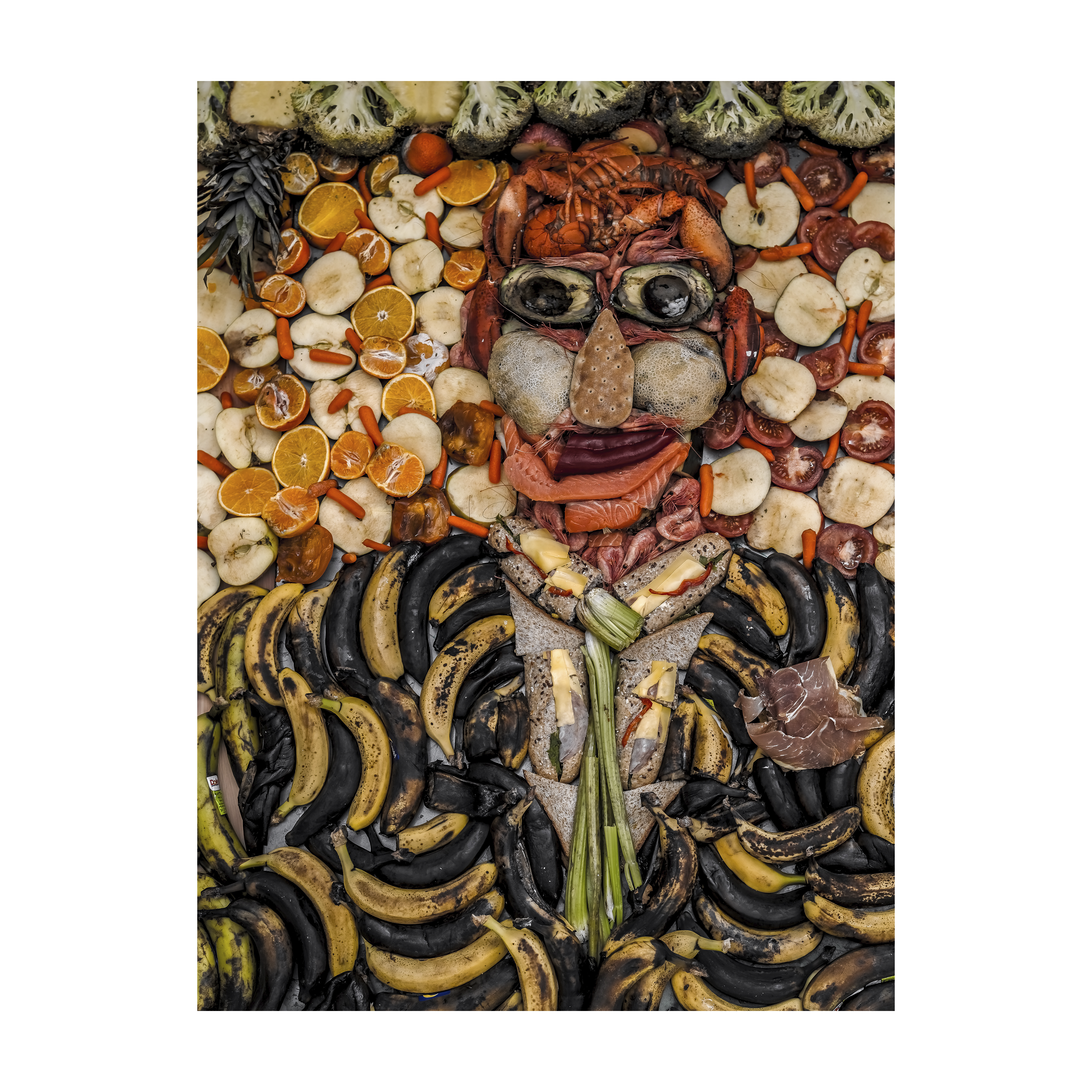Paweł Dziemian. Self-Portrait (As a Privileged One), 2021. Solvent print on polypropylene. 118.9 x 84.1 cm (46 13/16 x 33 7/64 inches).