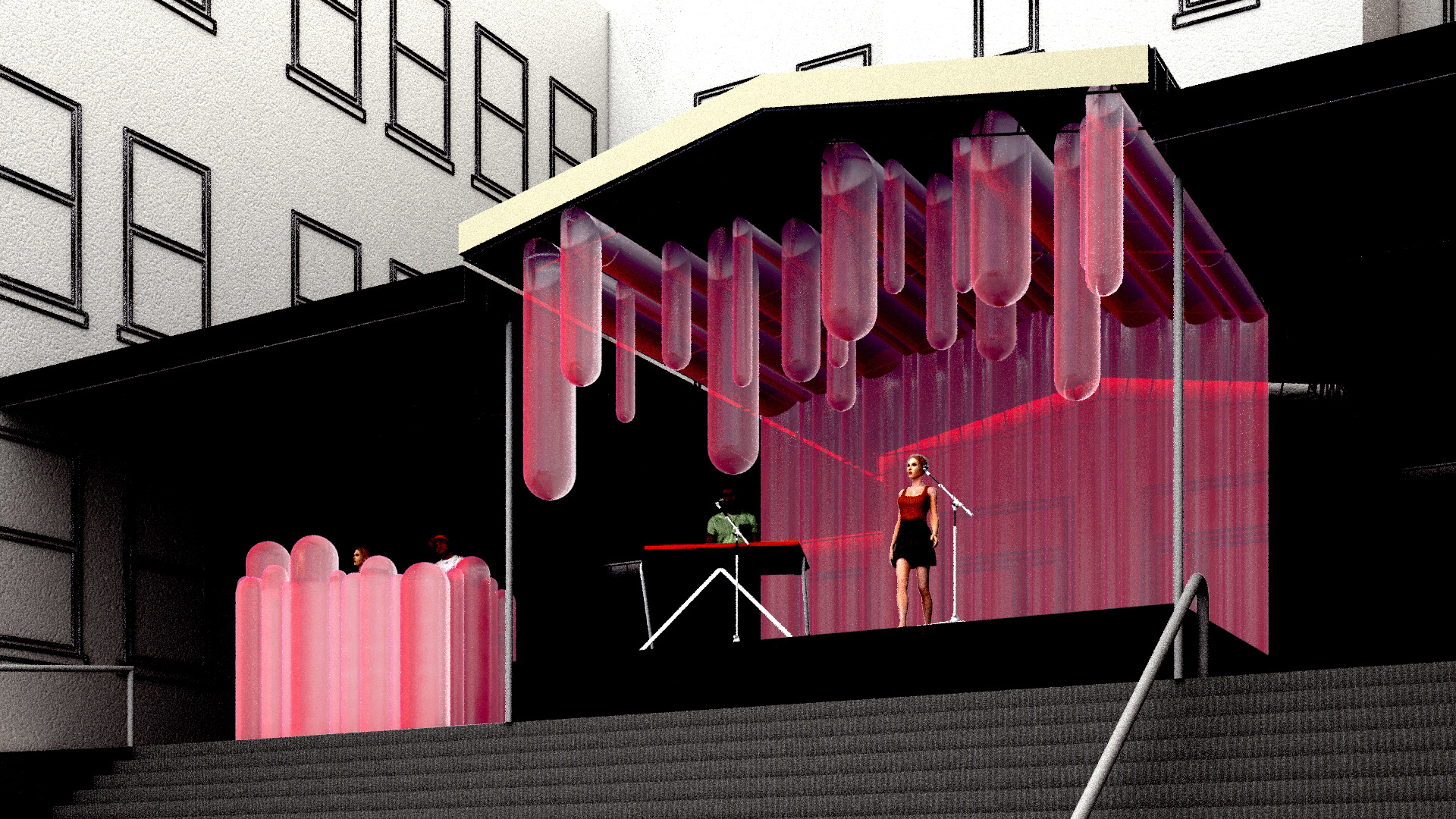 pendul bjælke Bourgeon MoMA PS1 Warm Up Stage - Jesse Seegers