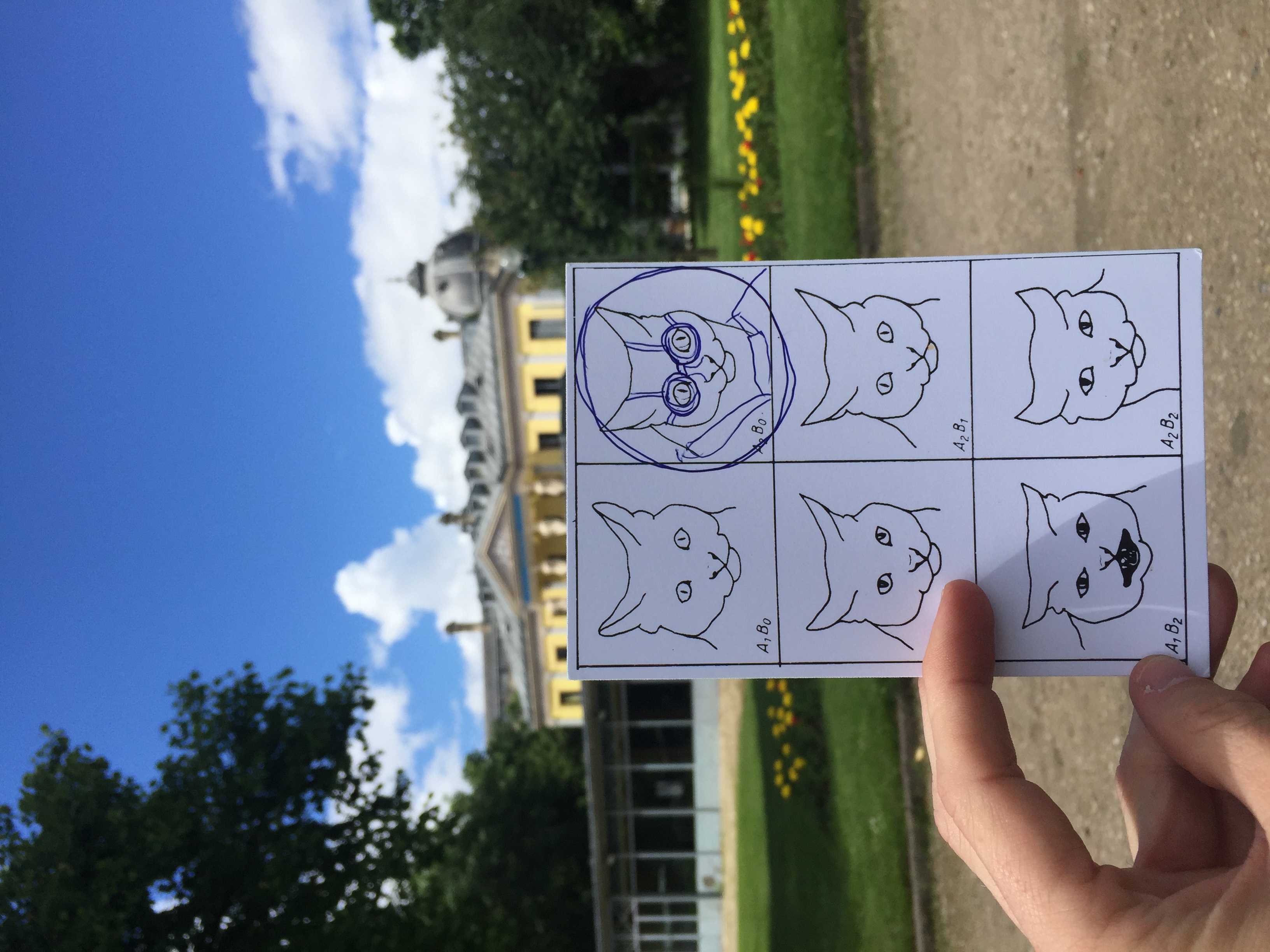 I left this card on a park bench near the Grand Palais in Paris.