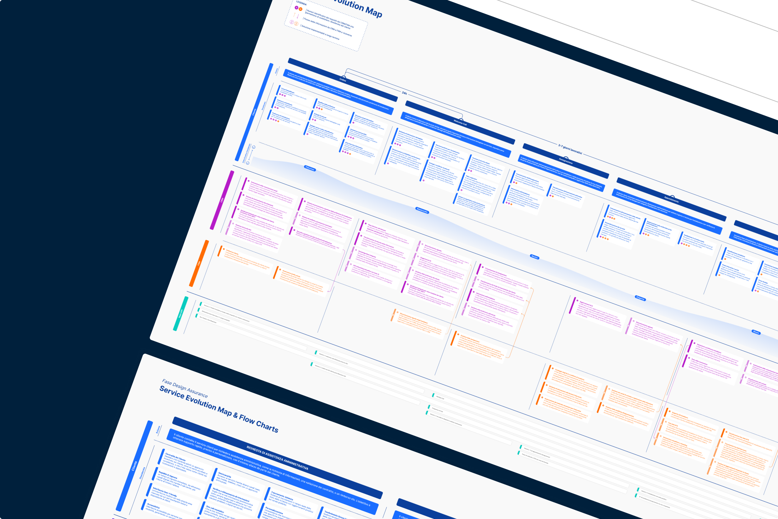 Immagine di un corridoio interno universitario