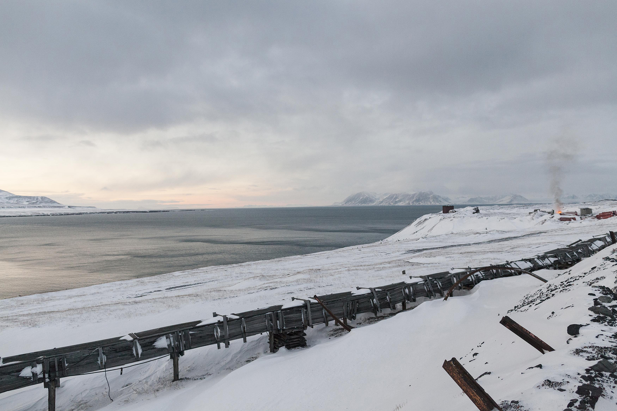 Arctic Coal: Barentsburg, Svalbard 18, 2014; archival inkjet print; 32 × 48 inches.