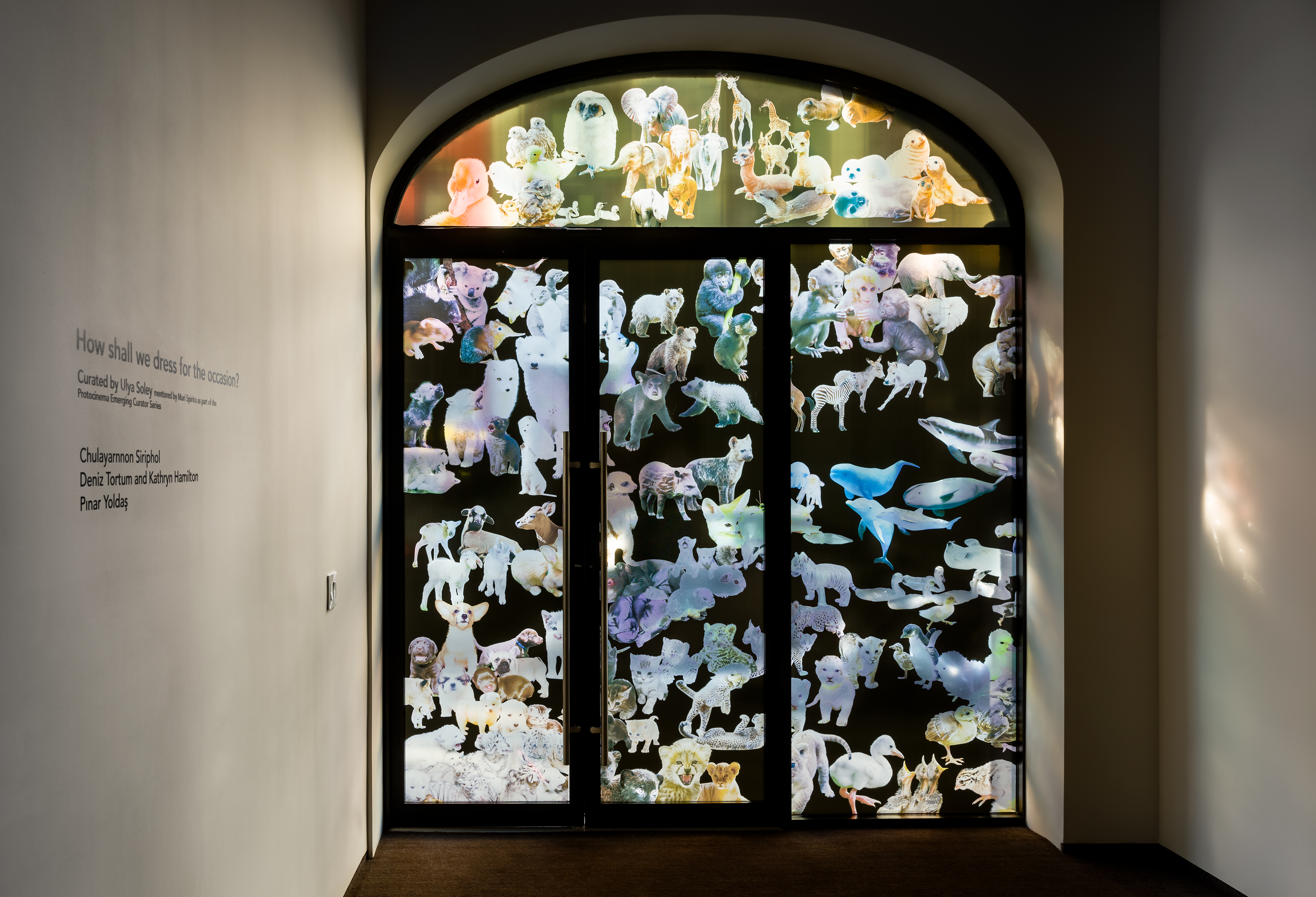 Pınar Yoldaş, Young Organism, 2019, digital print on vinyl, 110 x 120 inches.