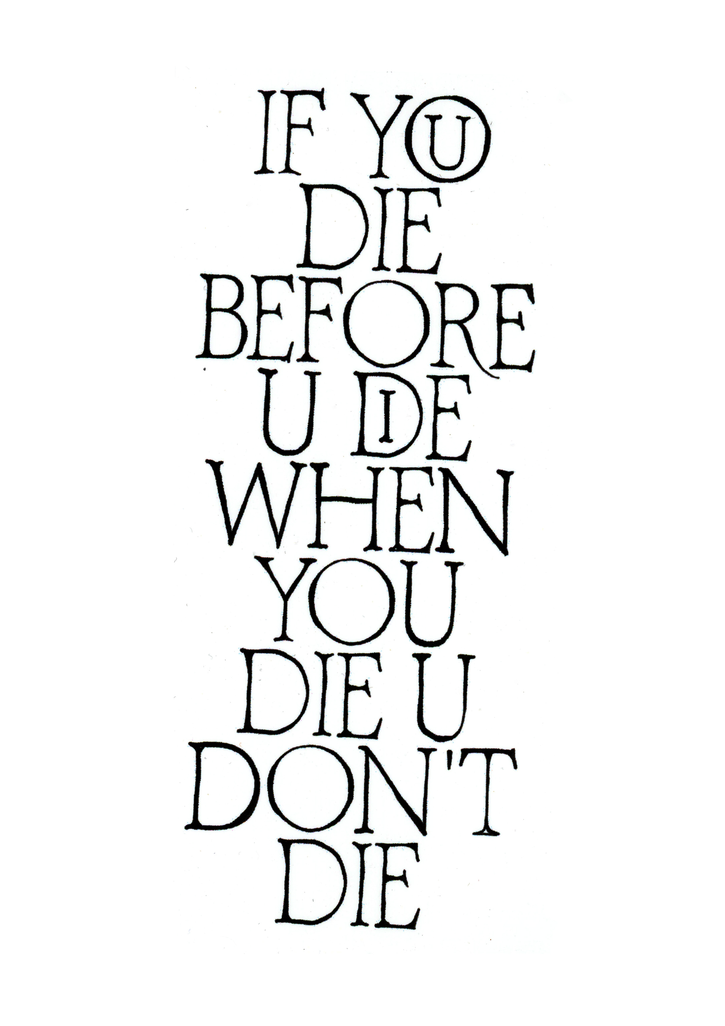 if you die before you die cecilia azcarate font