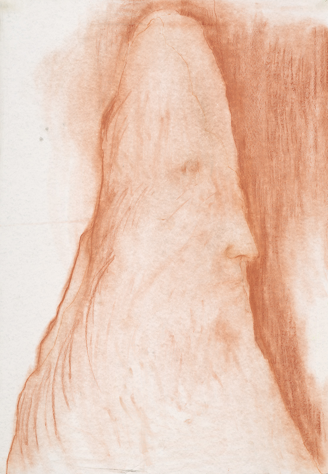 Stalagmite, pastel on paper, 100x70