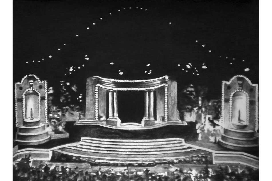 Cristián SilvaSuite Quinta Vergara, 200917 pieces of charcoal on paper90 x 70 cm (each) (detail)